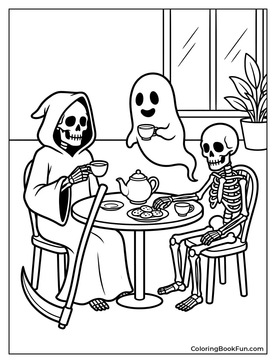 Reaper Having Tea with Ghost