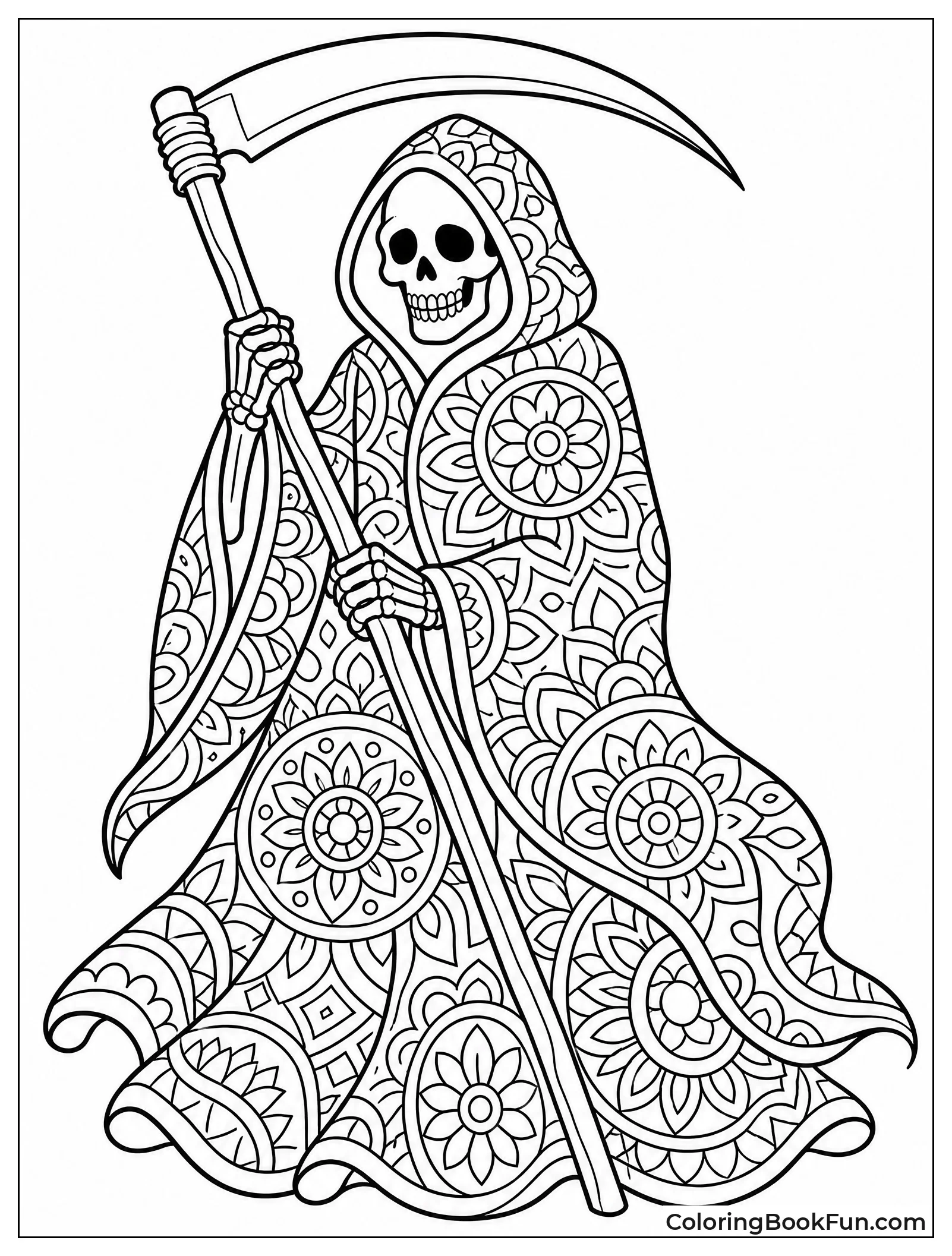 Intricate Patterns on Flowing Cloak