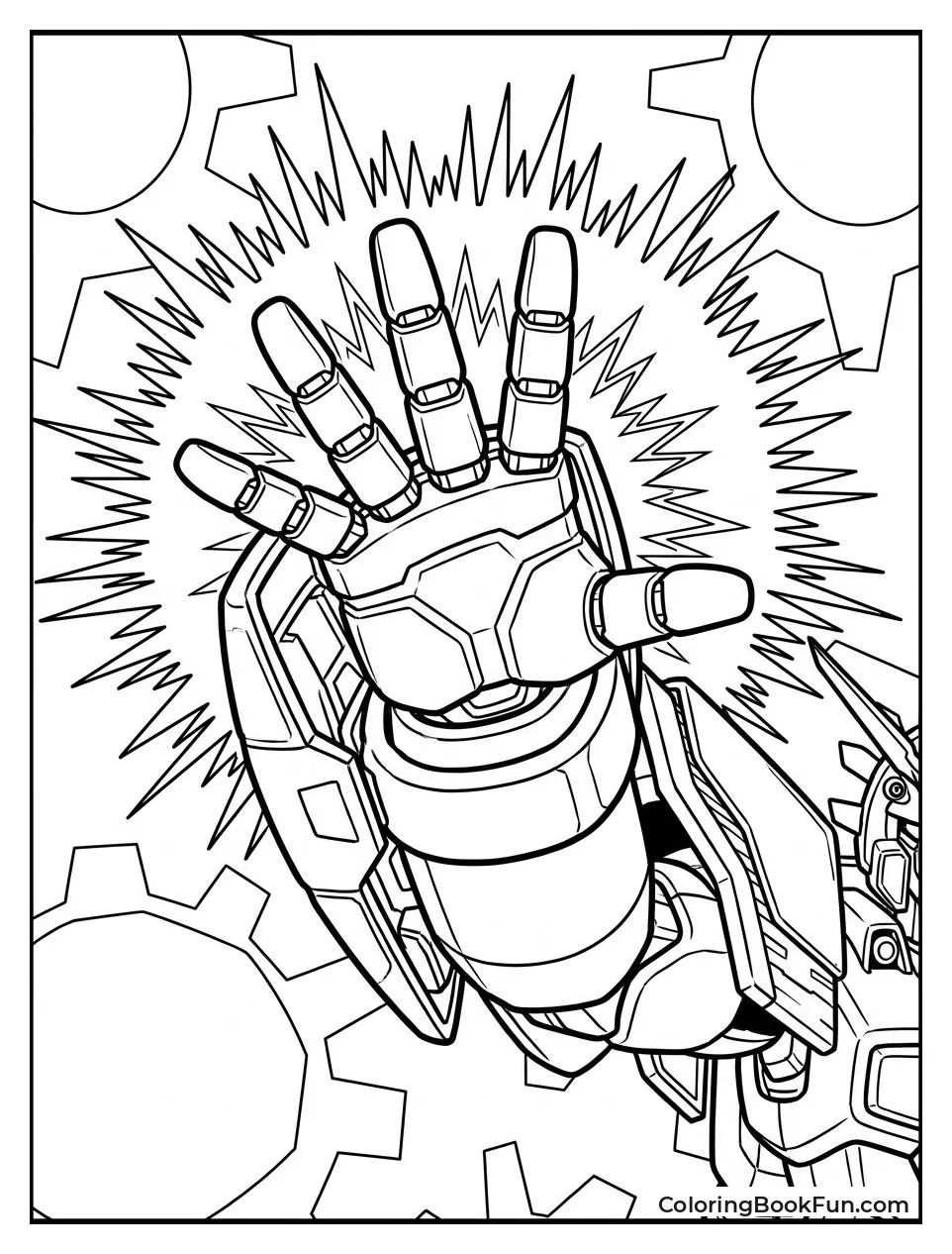Shining Gundam Charging Burning Finger