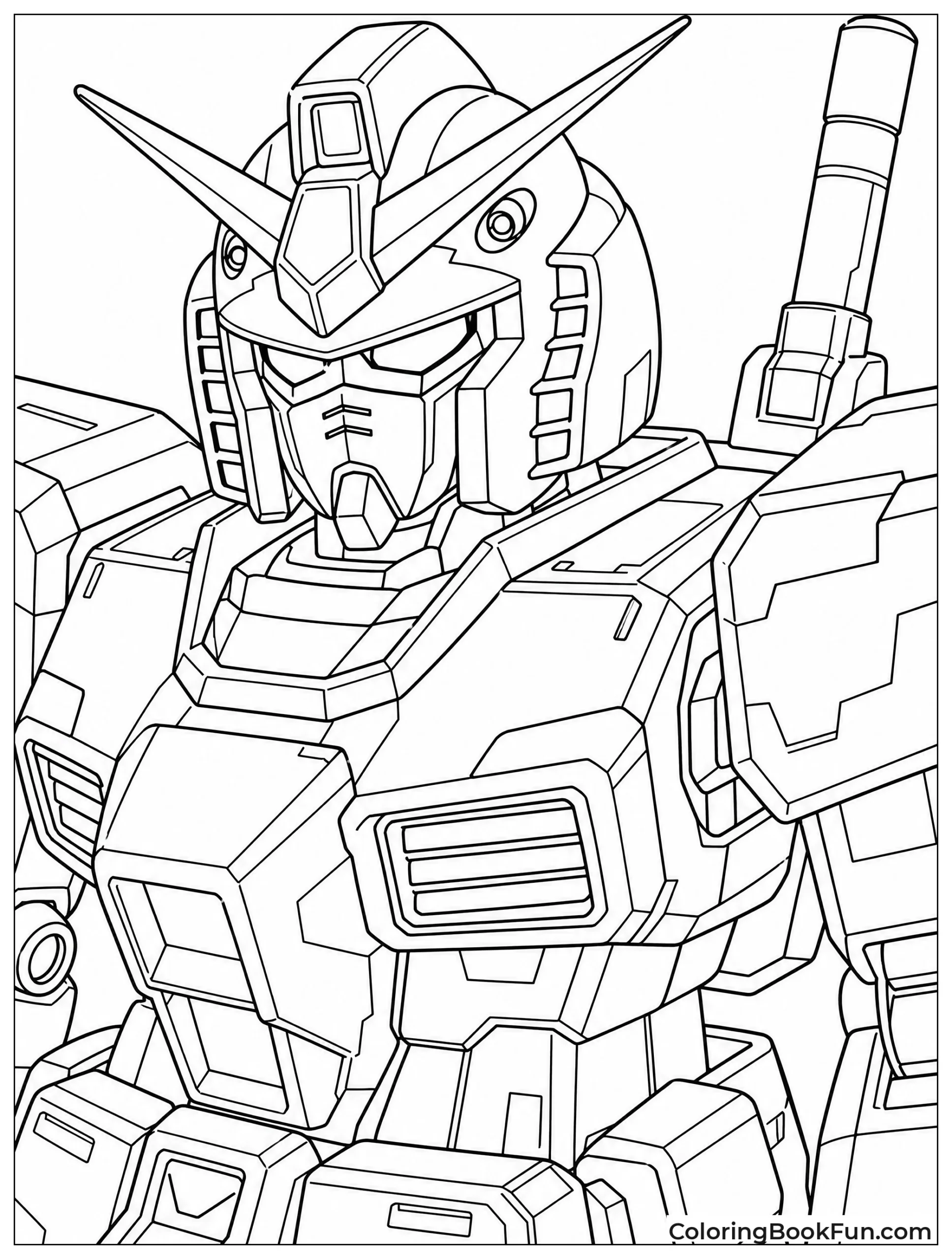 Close Up of Mecha Armor