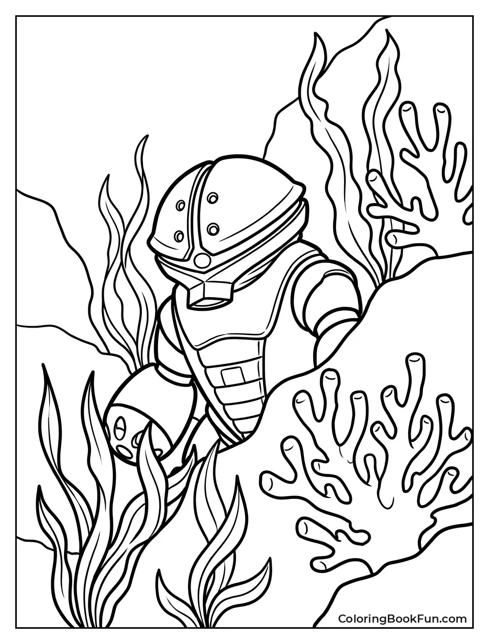 Acguy Hiding behind Coral Reef