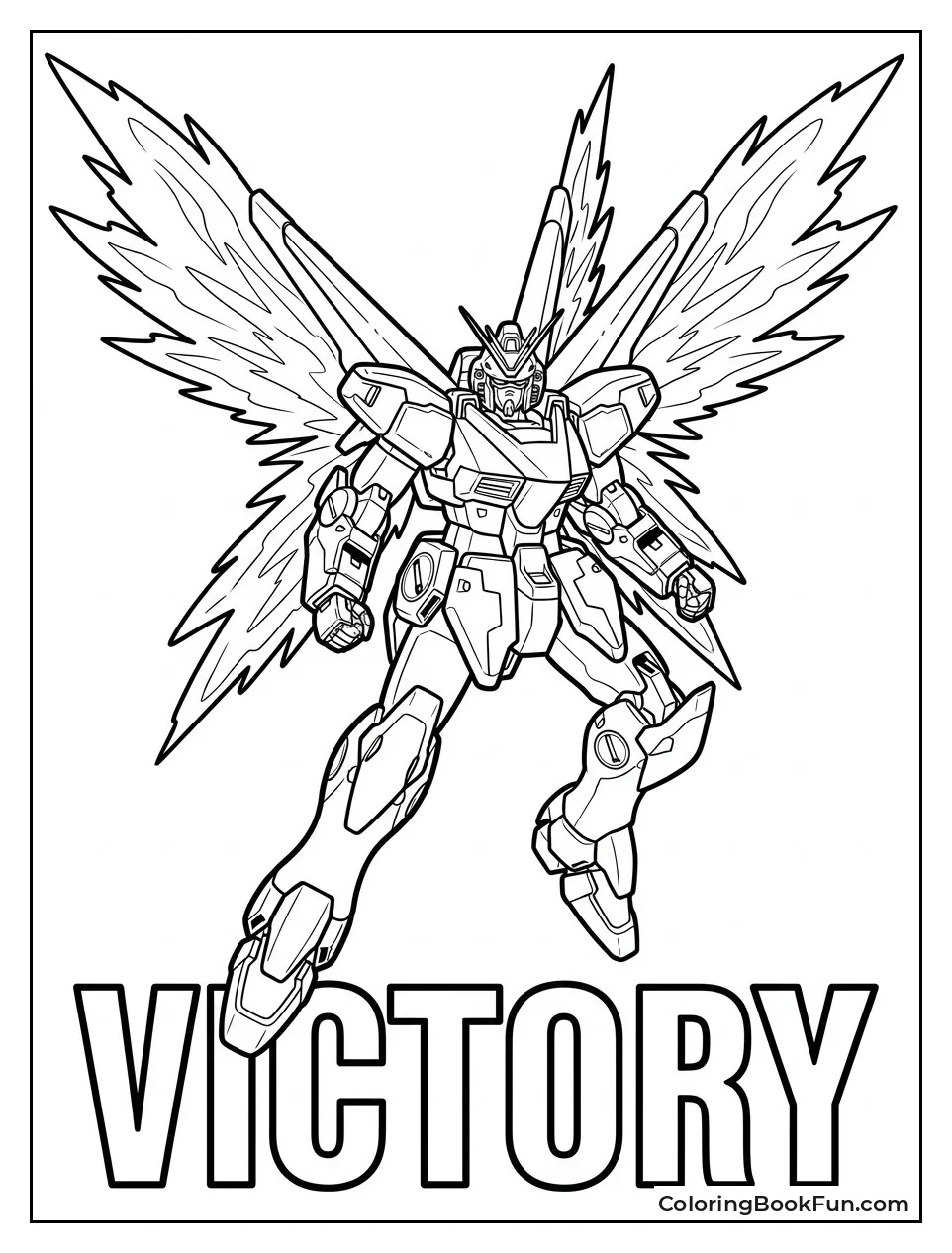Victory Two Spreading Light Wings