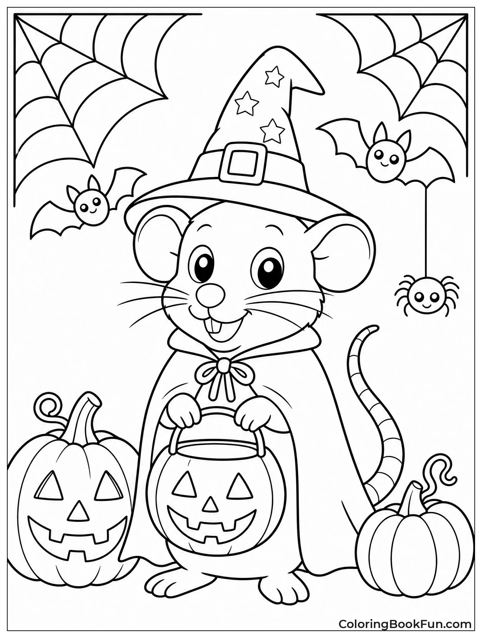 Rat Wears Spooky Halloween Costume
