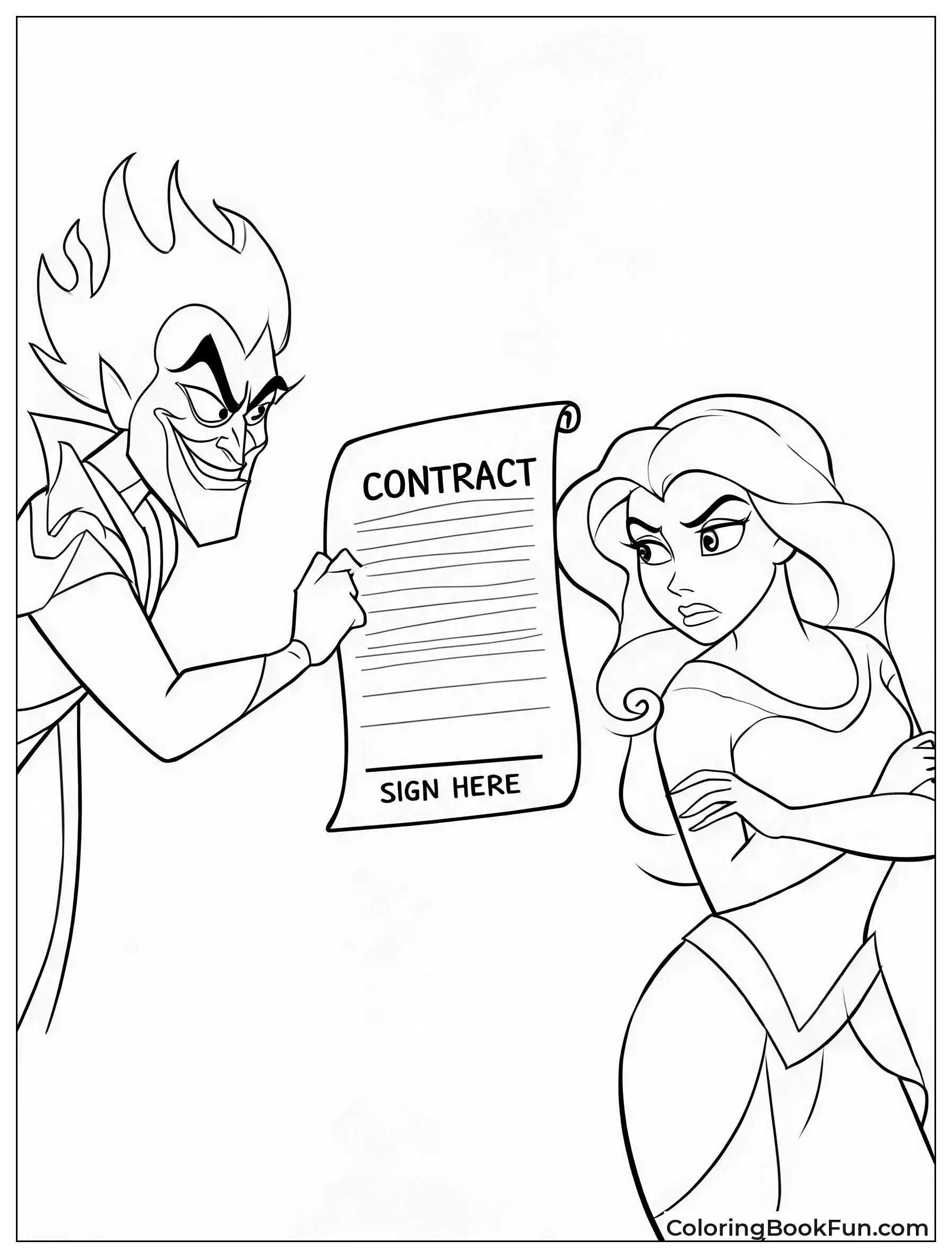 Hades Shows Contract To Meg