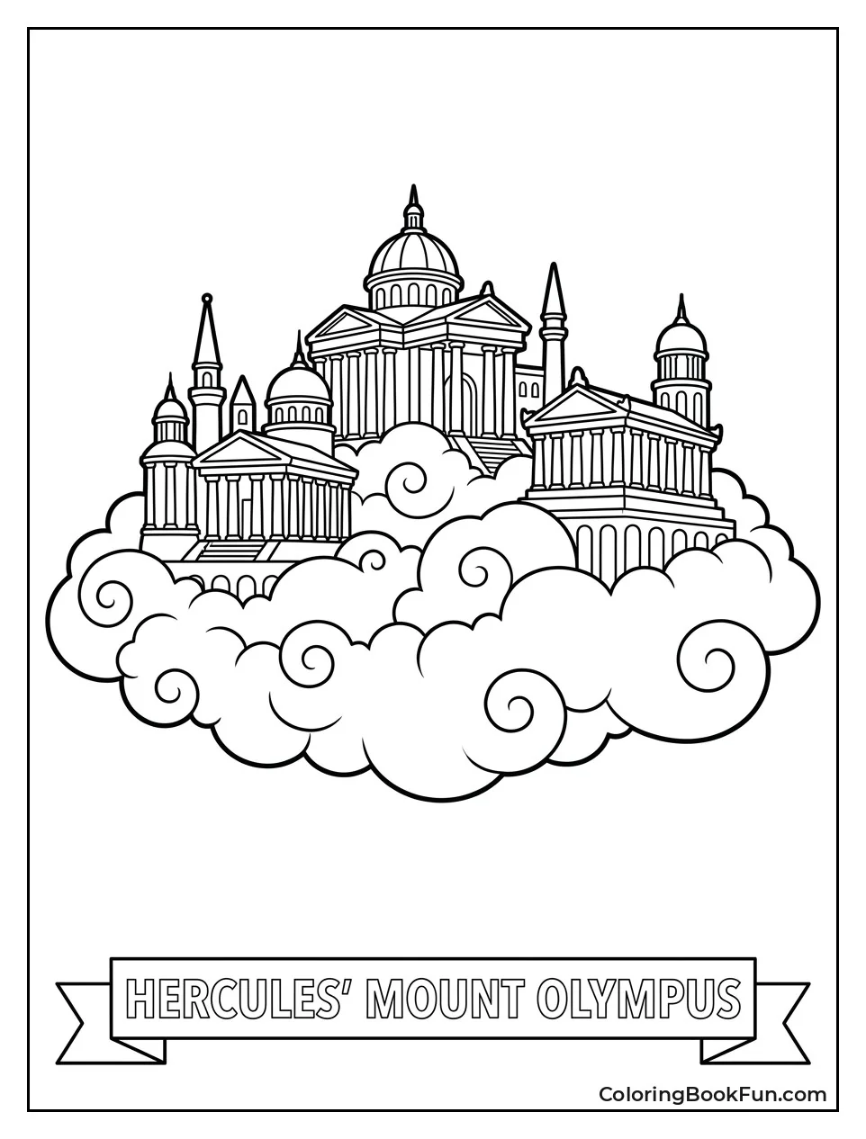 Olympus Palaces Float On Clouds