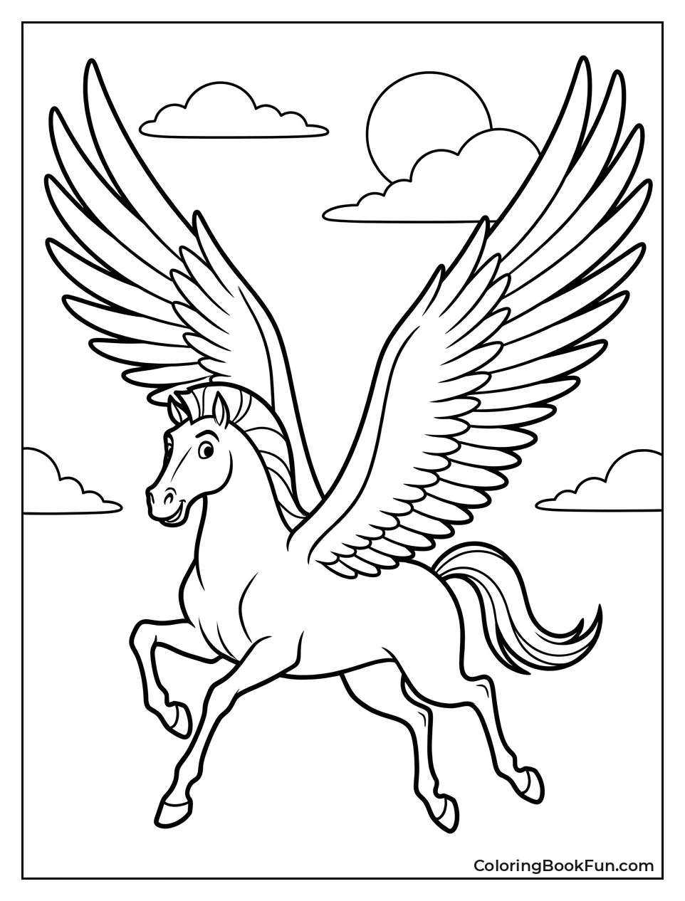 Pegasus Soars Through Sky