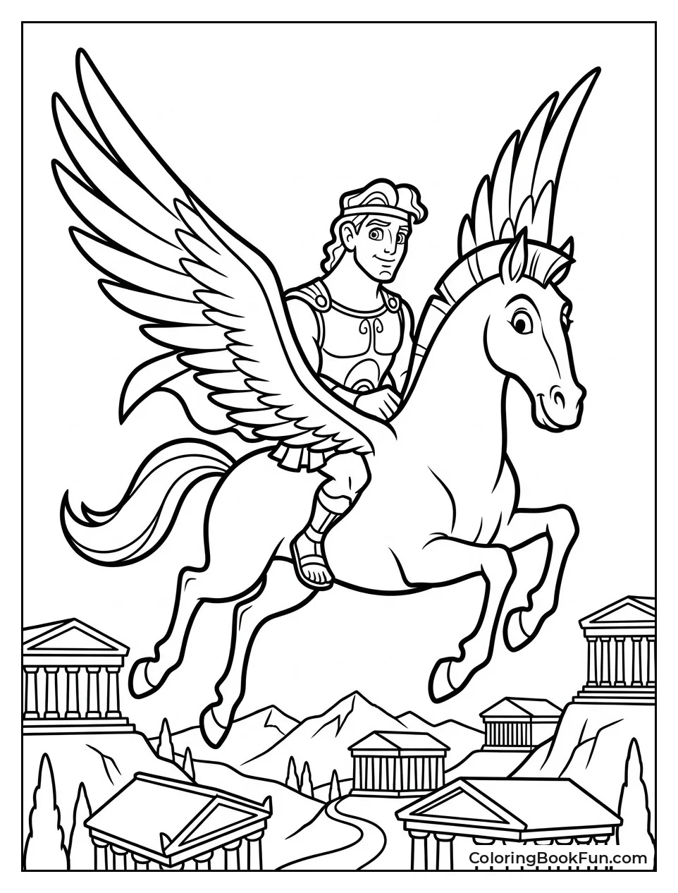 Hercules Flies On Pegasus