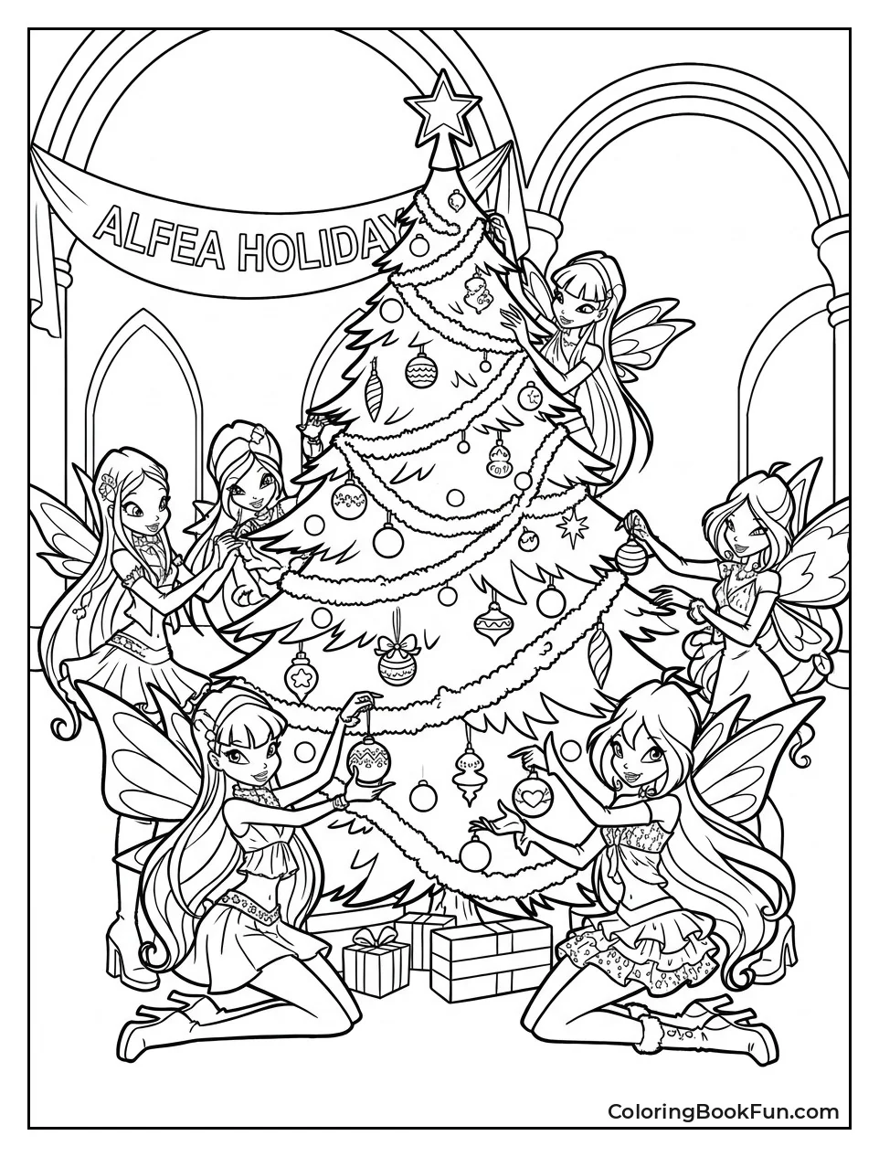Winx Decorate a Magical Christmas Tree