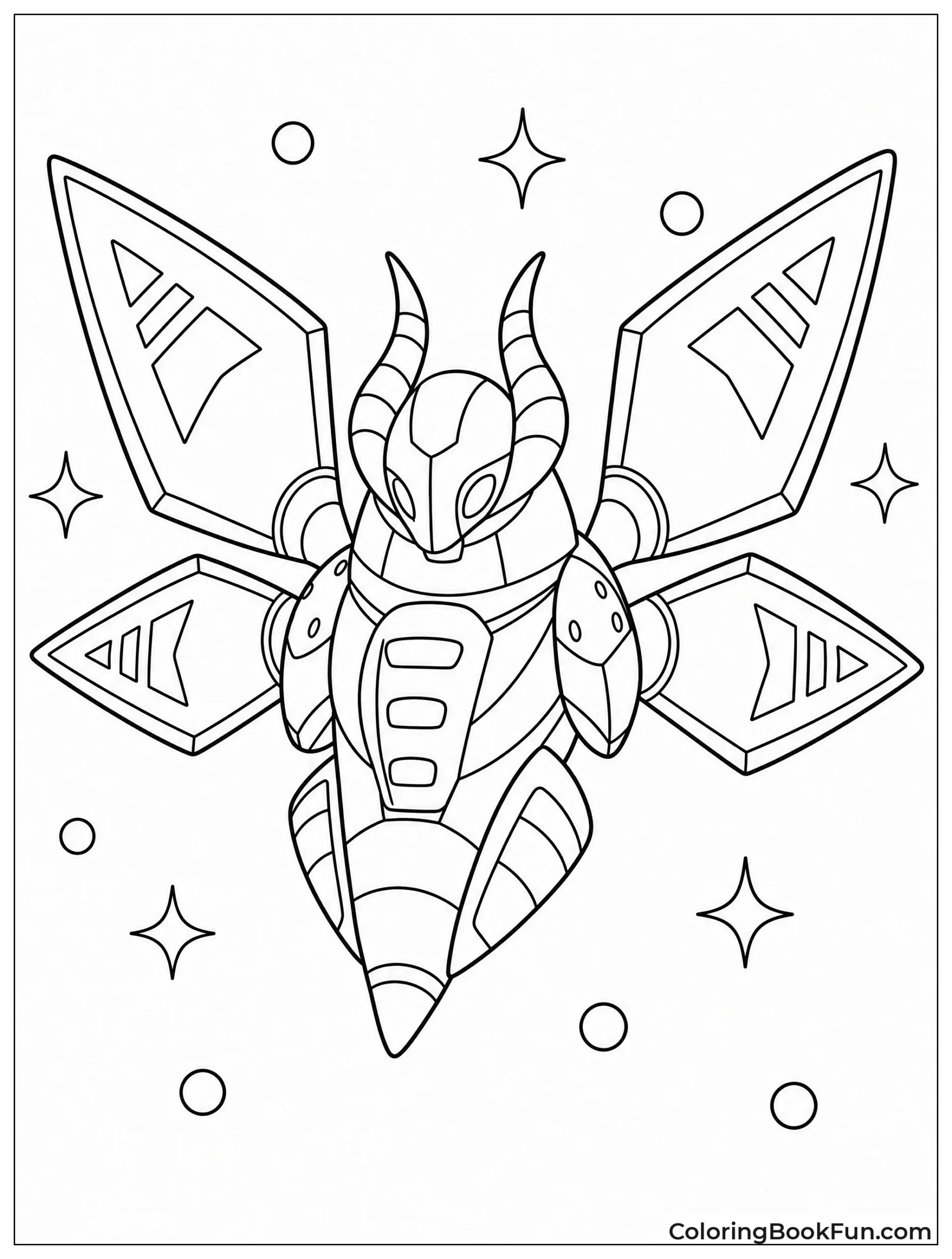 Iron Moth Flies with Metallic Wings