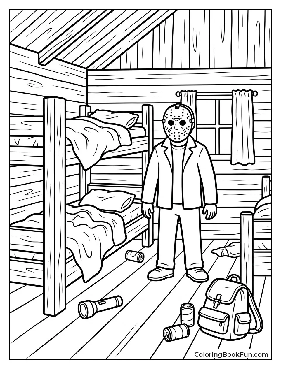 Inside Messy Camp Cabin