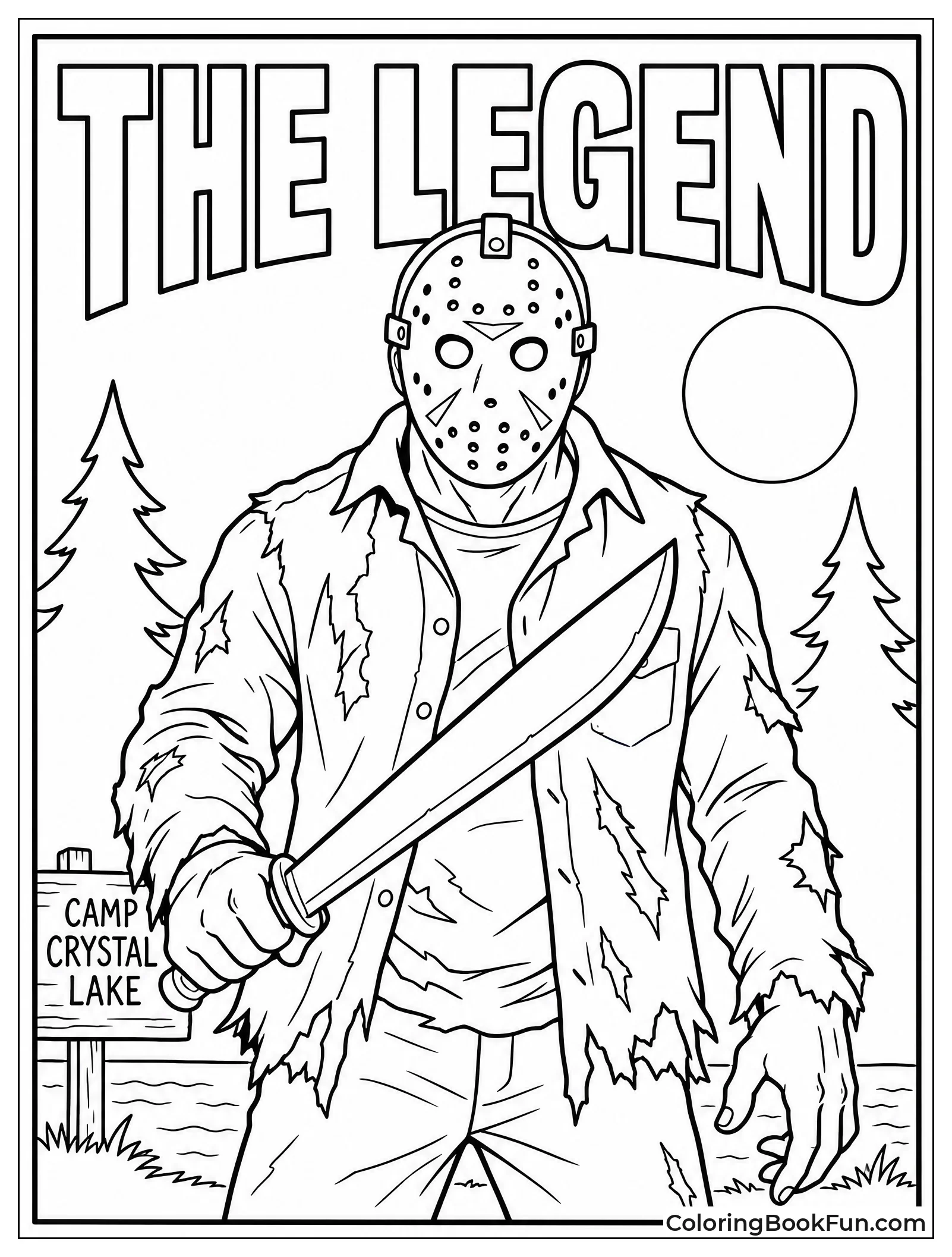 Comic Book Cover with Jason