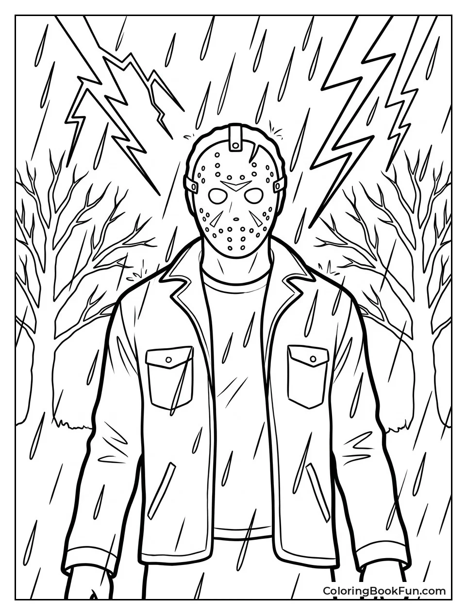 Jason Standing in Pouring Rain