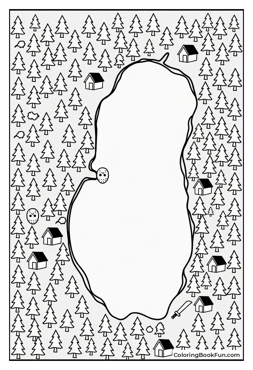 Map of Camp Crystal Lake