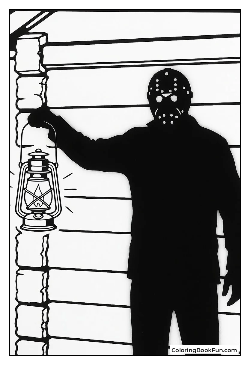 Shadow of Jason on Wall