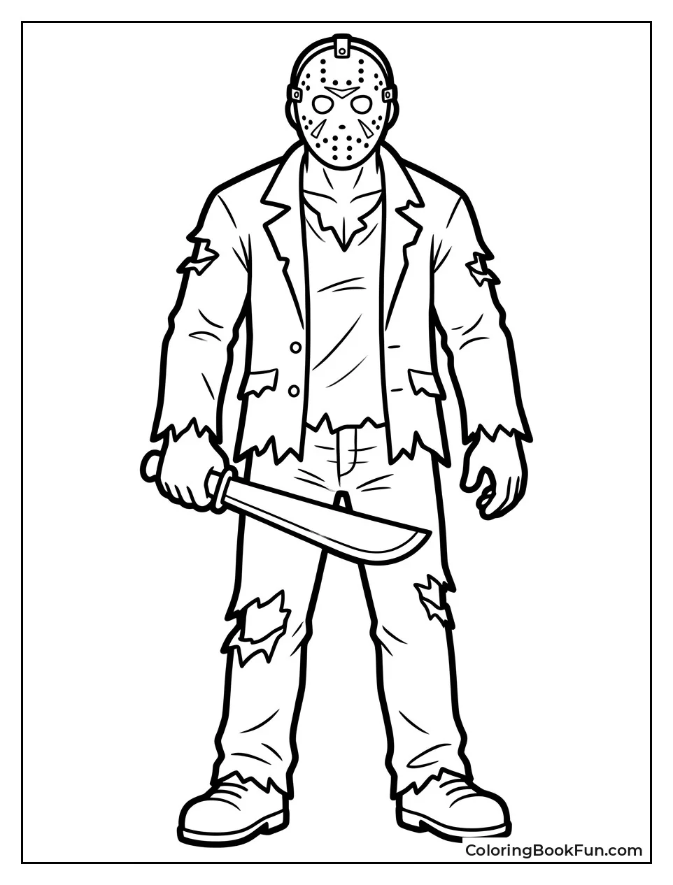 Jason Holding Large Machete