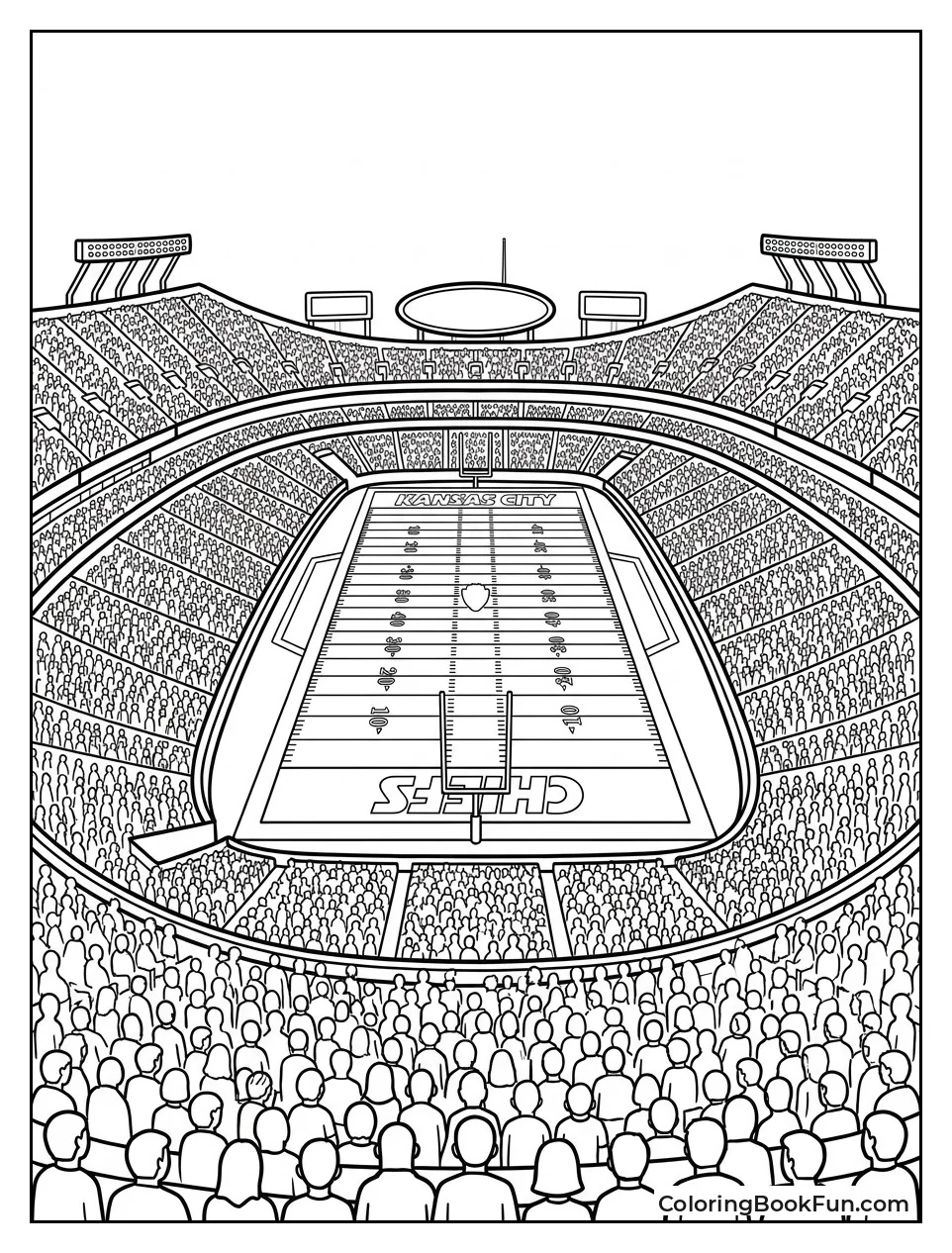 Aerial View of Arrowhead Stadium