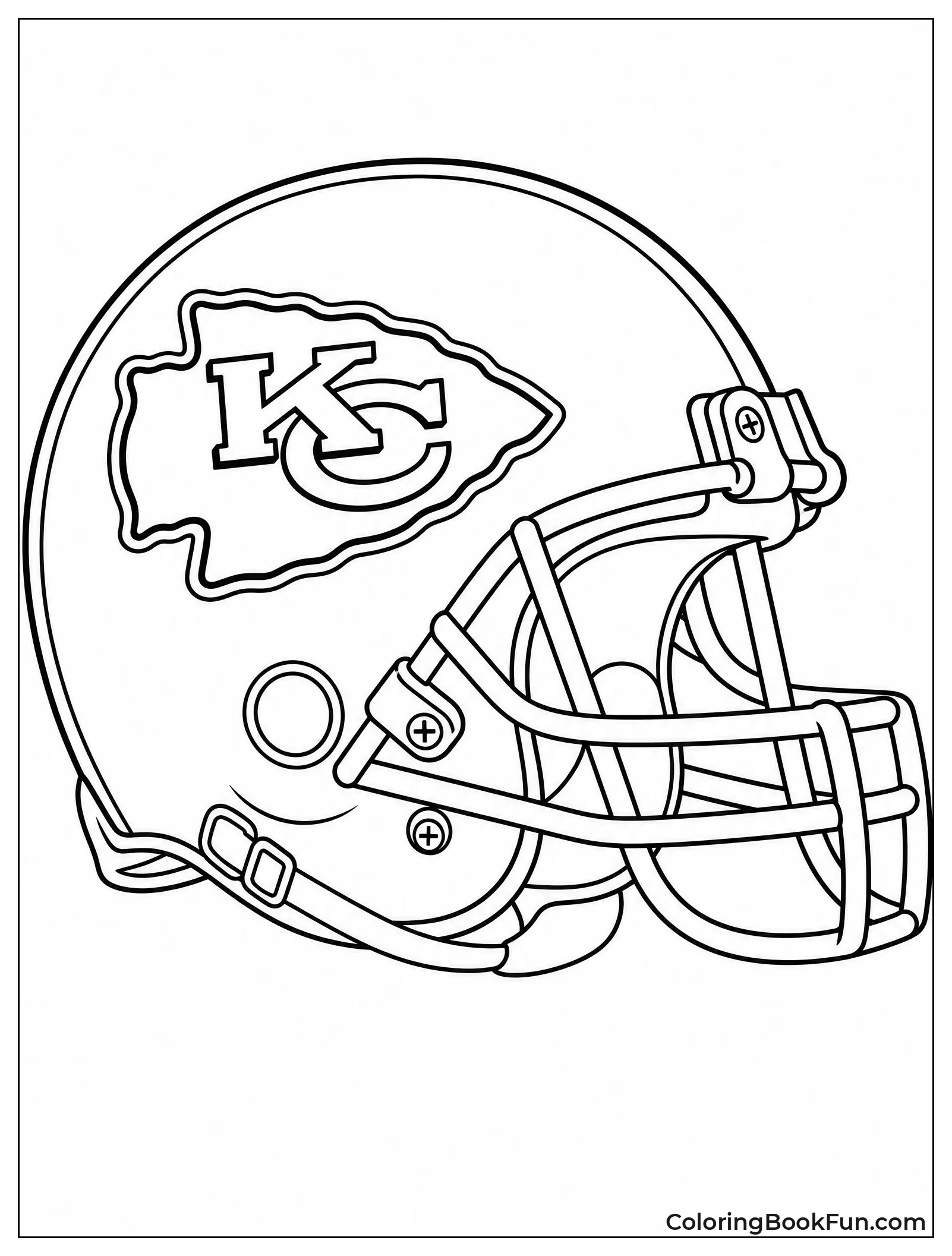 Close Up of Chiefs Helmet