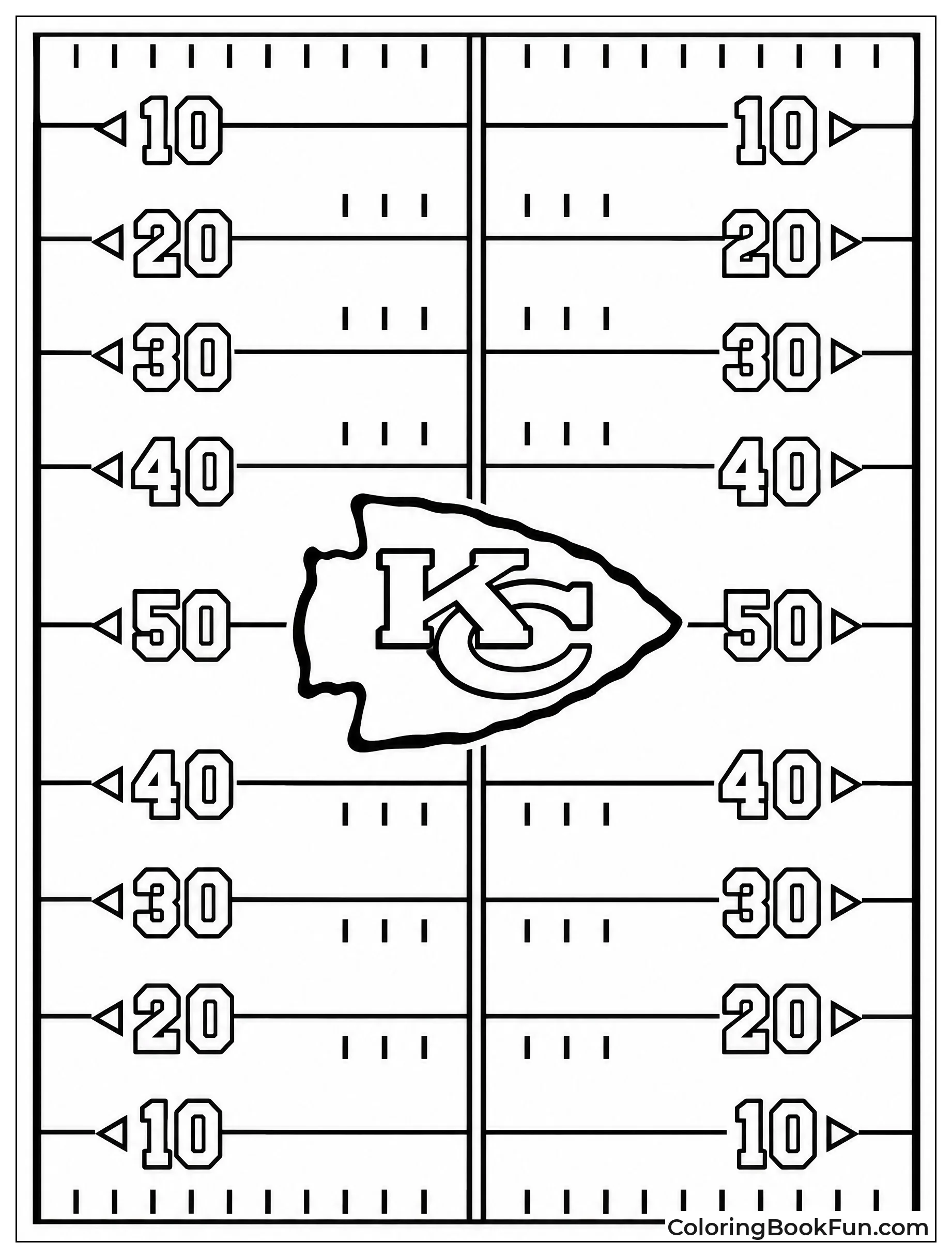 Top View of Fifty Yard Line