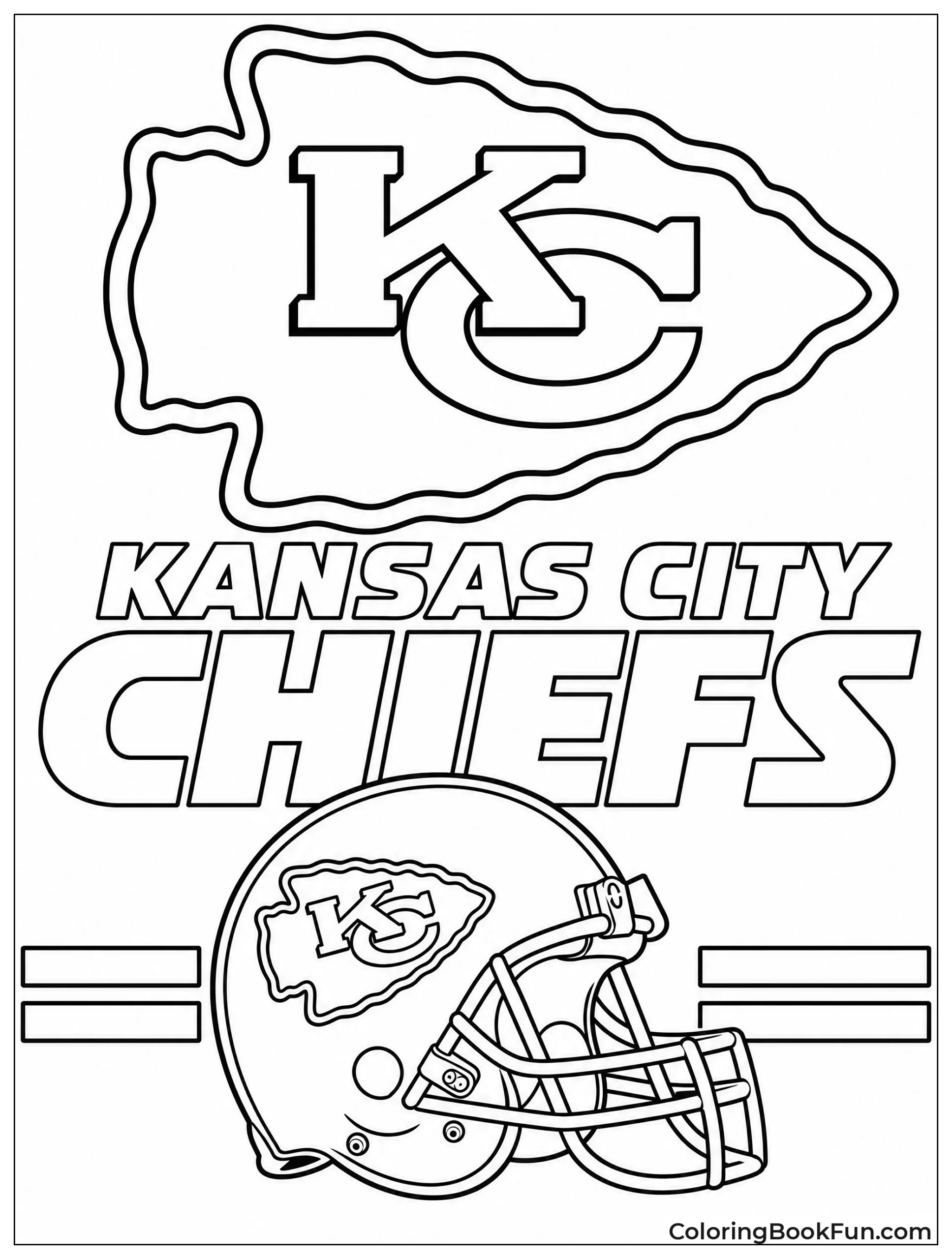 Chiefs Arrowhead Logo with Team Colors