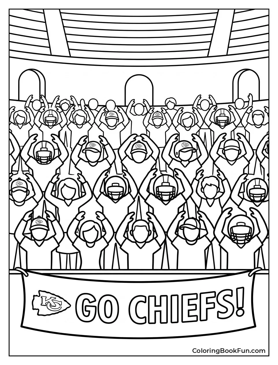 Fans Do the Tomahawk Chop