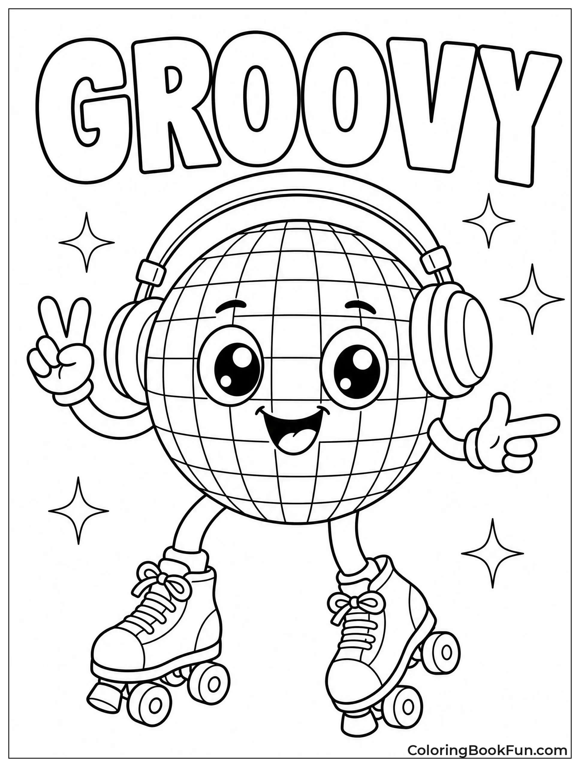 Cute Disco Ball on Skates