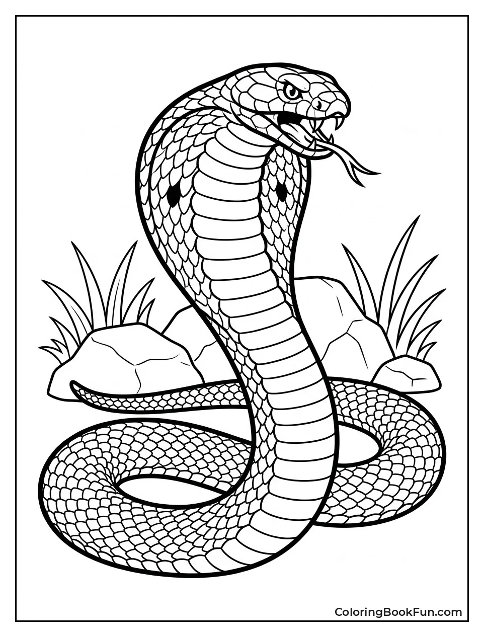 Cobra in Full Defensive Stance