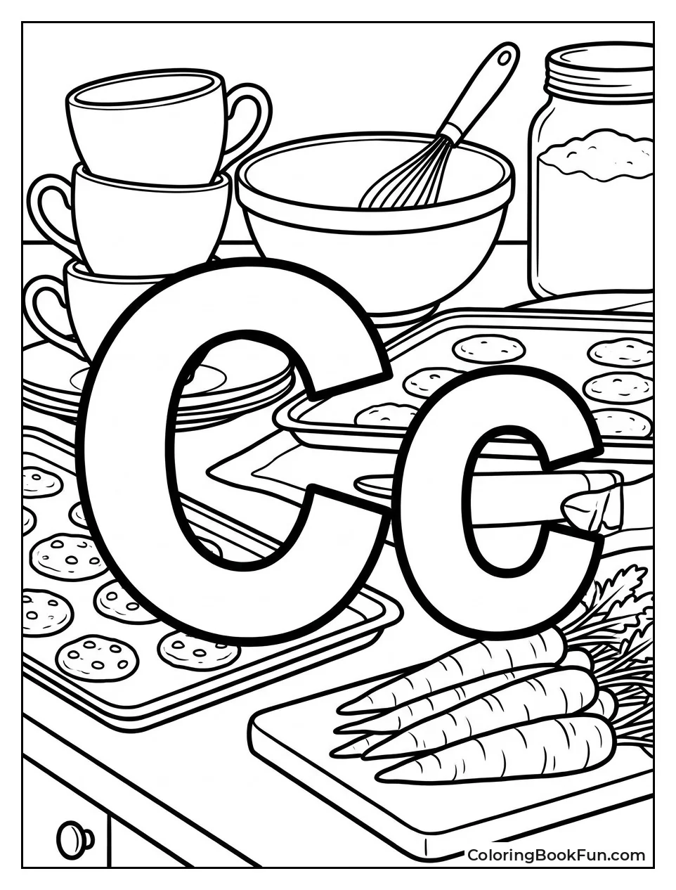 Spot Hidden C Shapes in Kitchen
