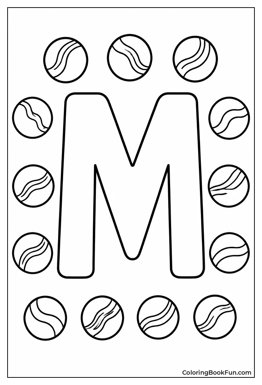 Counting Thirteen Marbles Around a Big M
