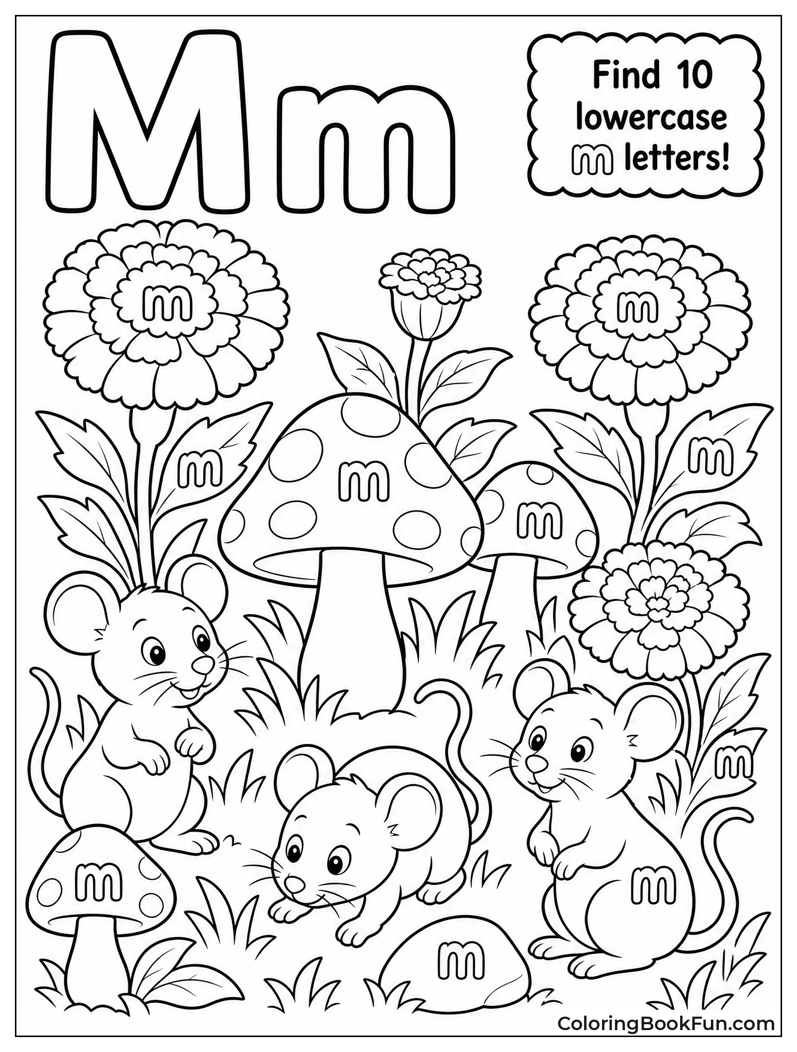 Spotting Hidden Letters in a Garden