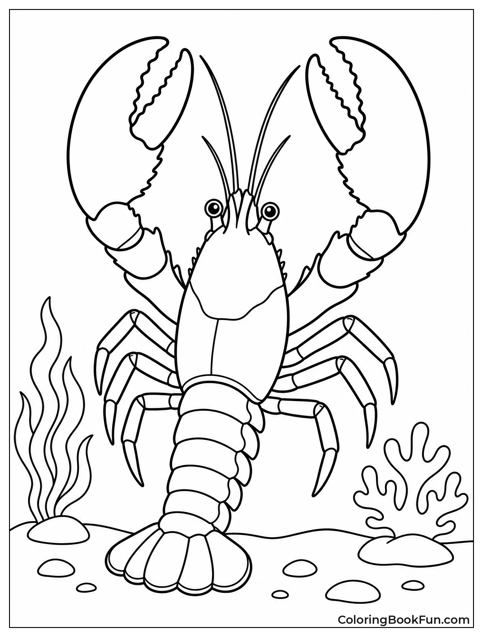 Lobster Standing Tall in Defense