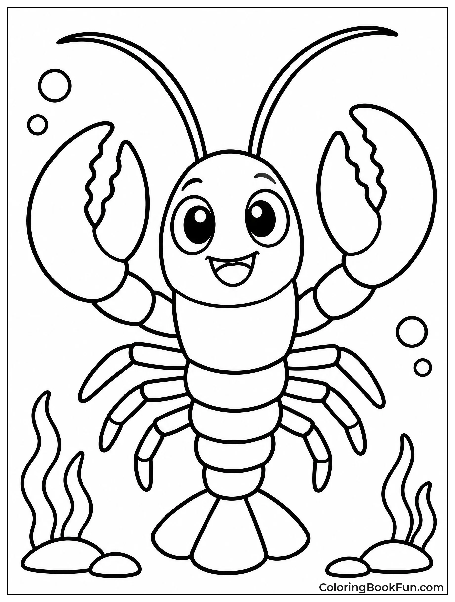 Bold Lobster Emoji with Eyes