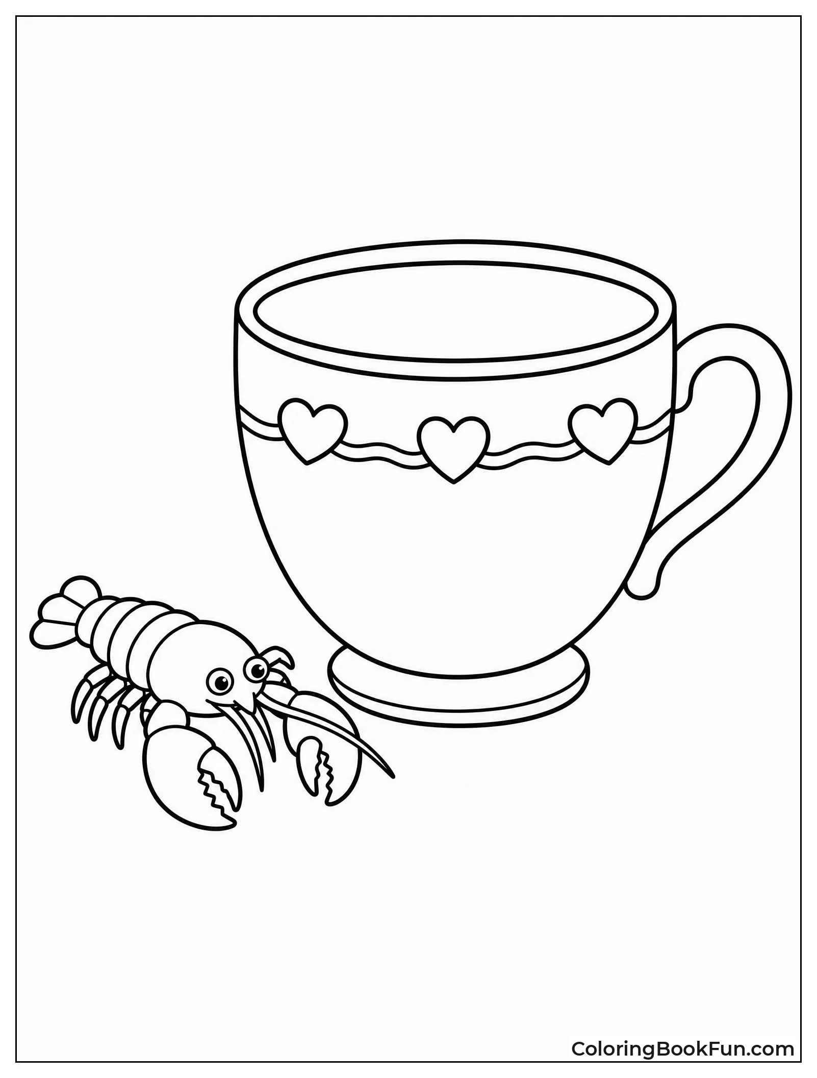 Small Lobster Next to Teacup