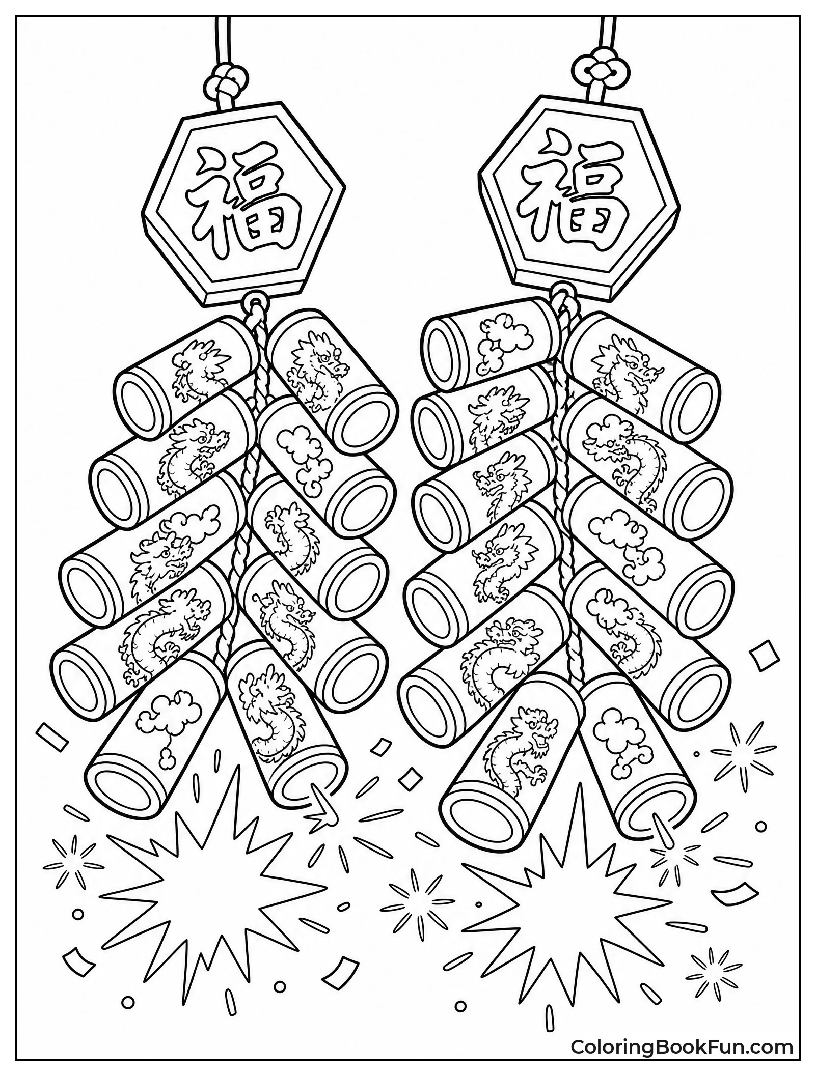 Bundles of Firecrackers Spark and Pop