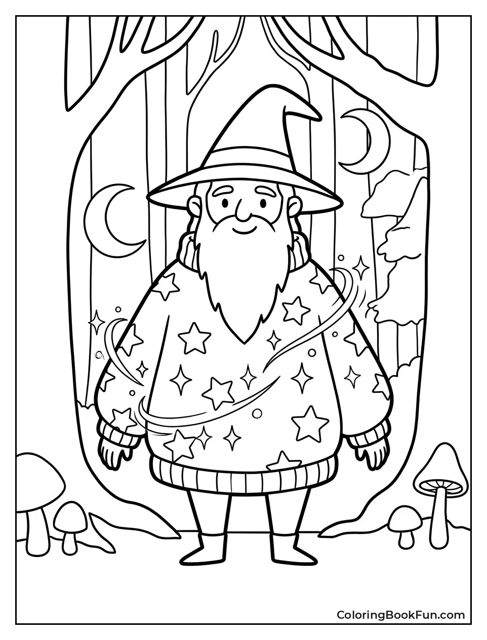 Wizard Wears Magical Galaxy Sweater