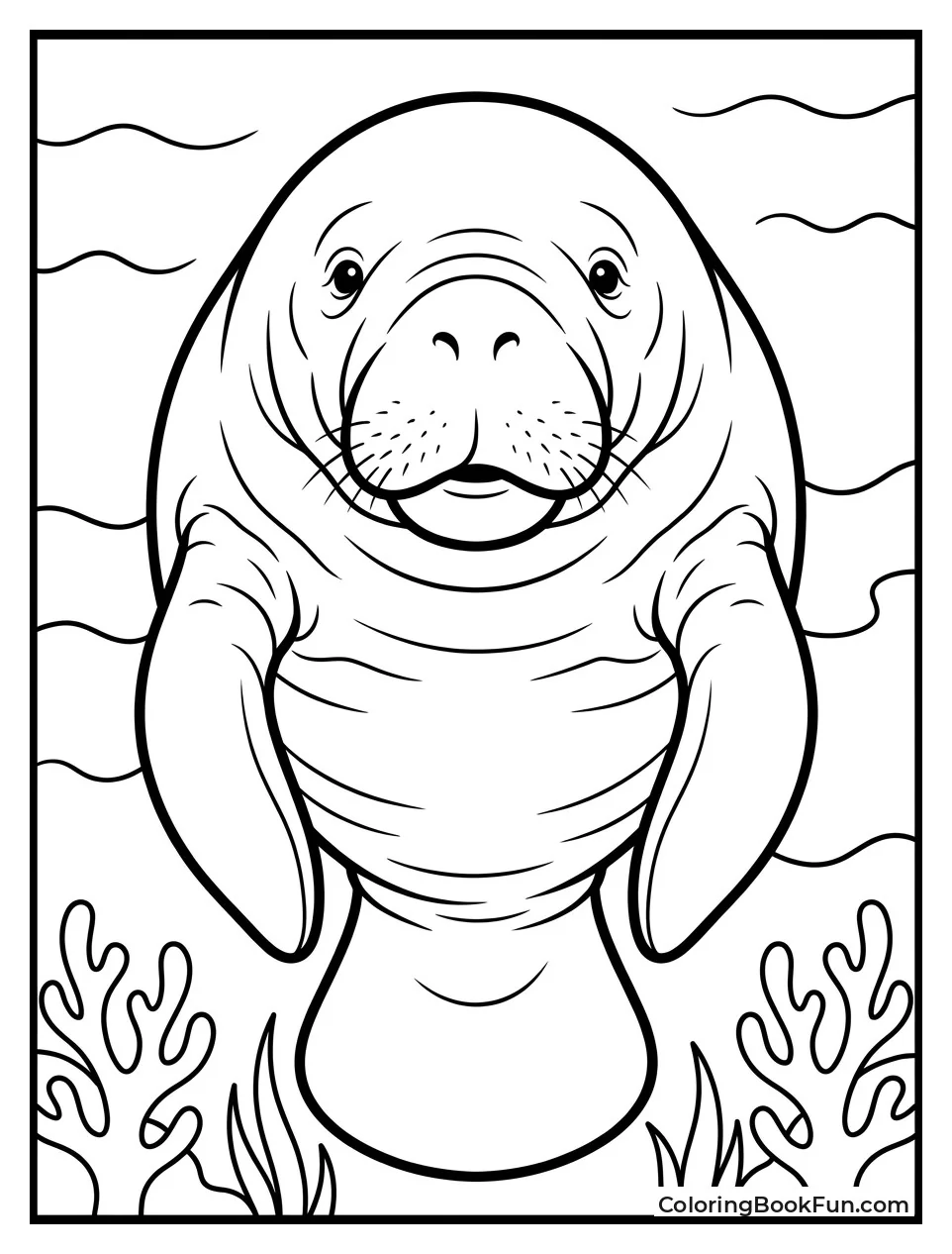 Gentle Manatee Portrait