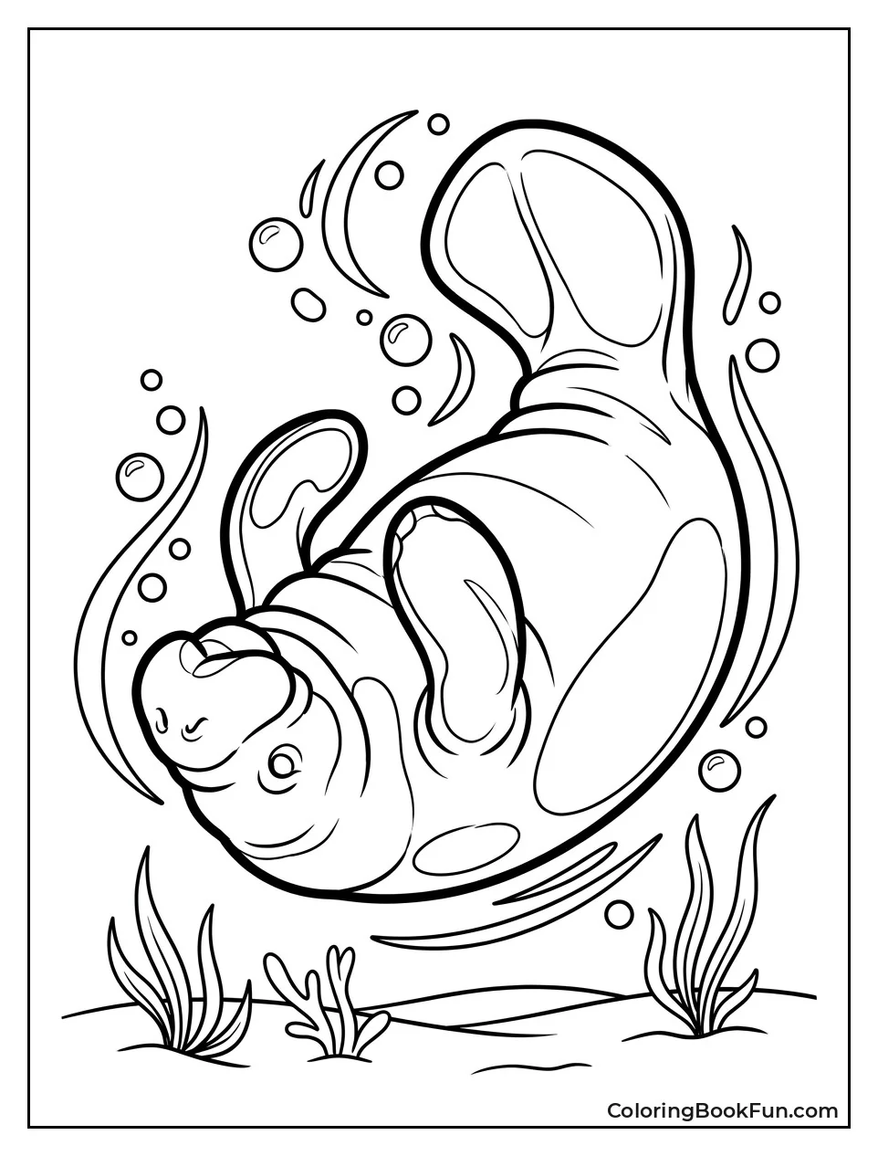 Manatee Doing a Barrel Roll