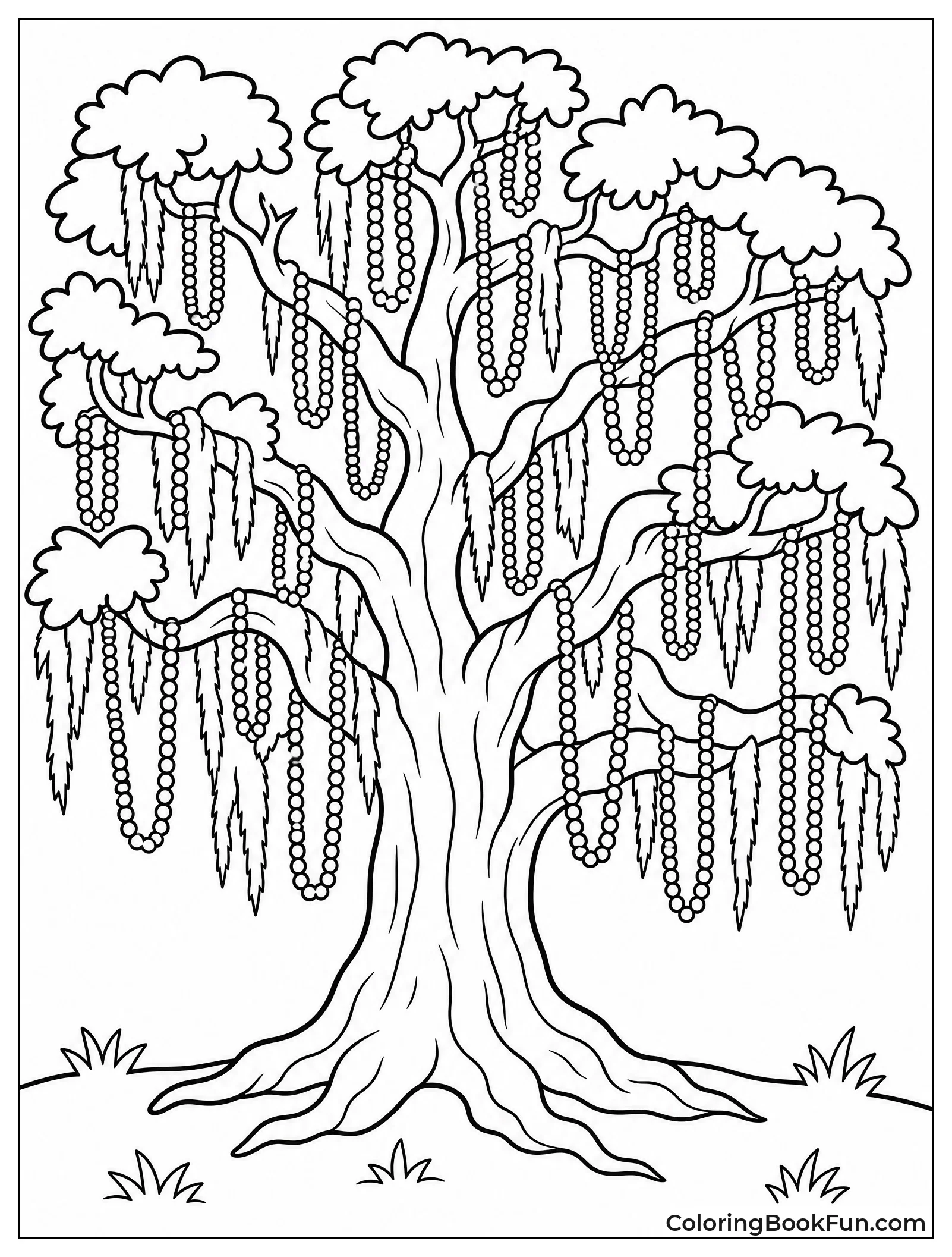 Oak Tree Covered in Beads