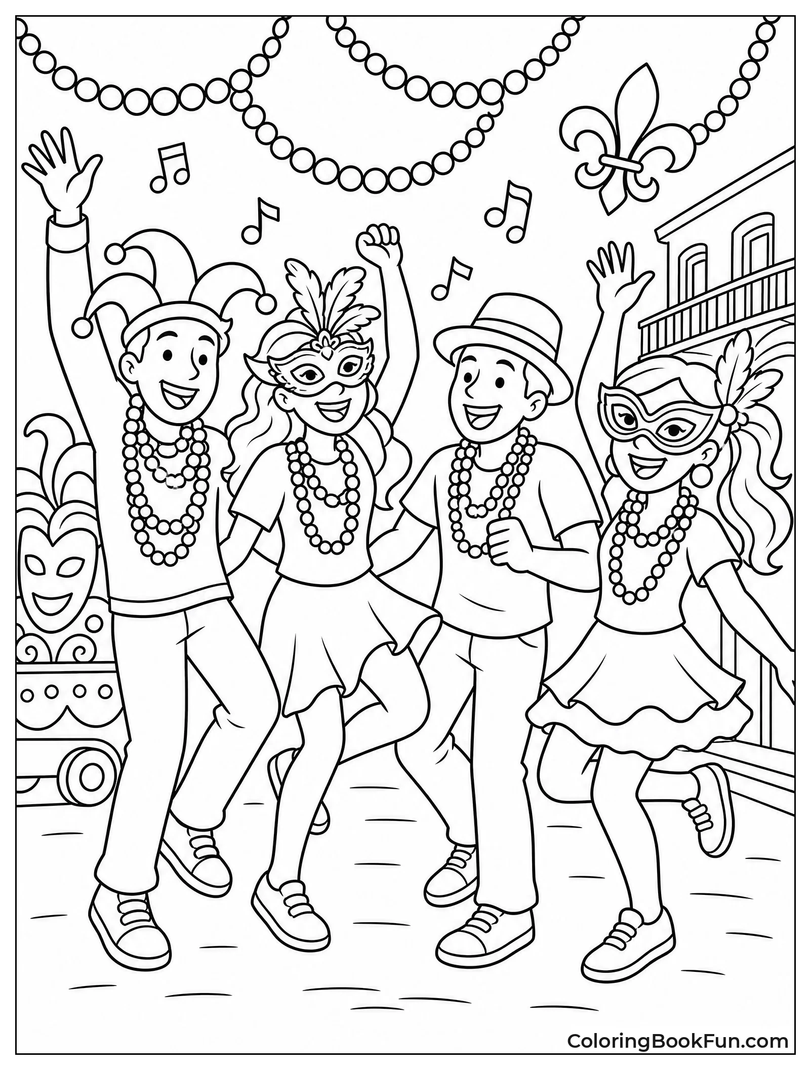 Friends Dancing in the Streets