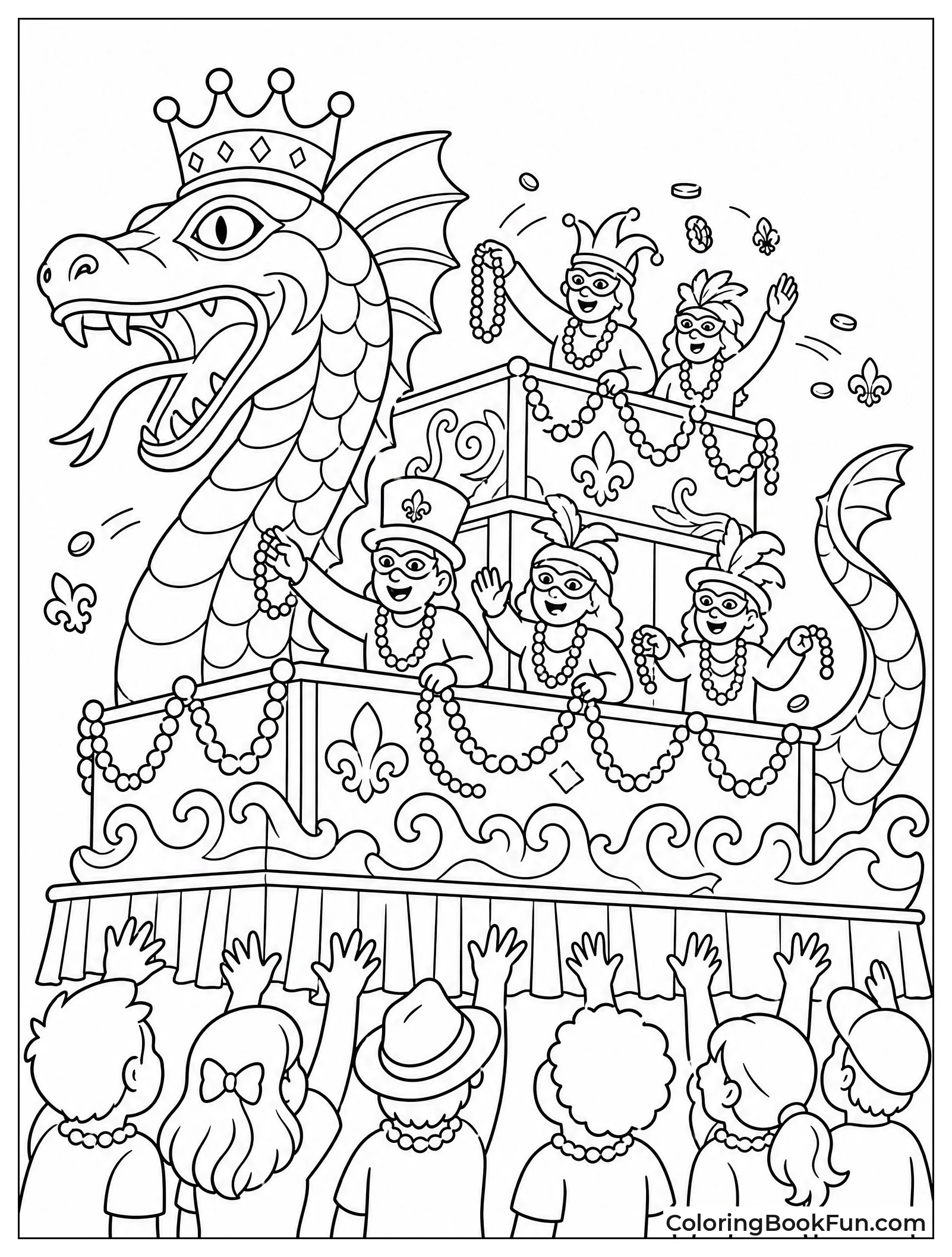 Sea Serpent Float in Parade