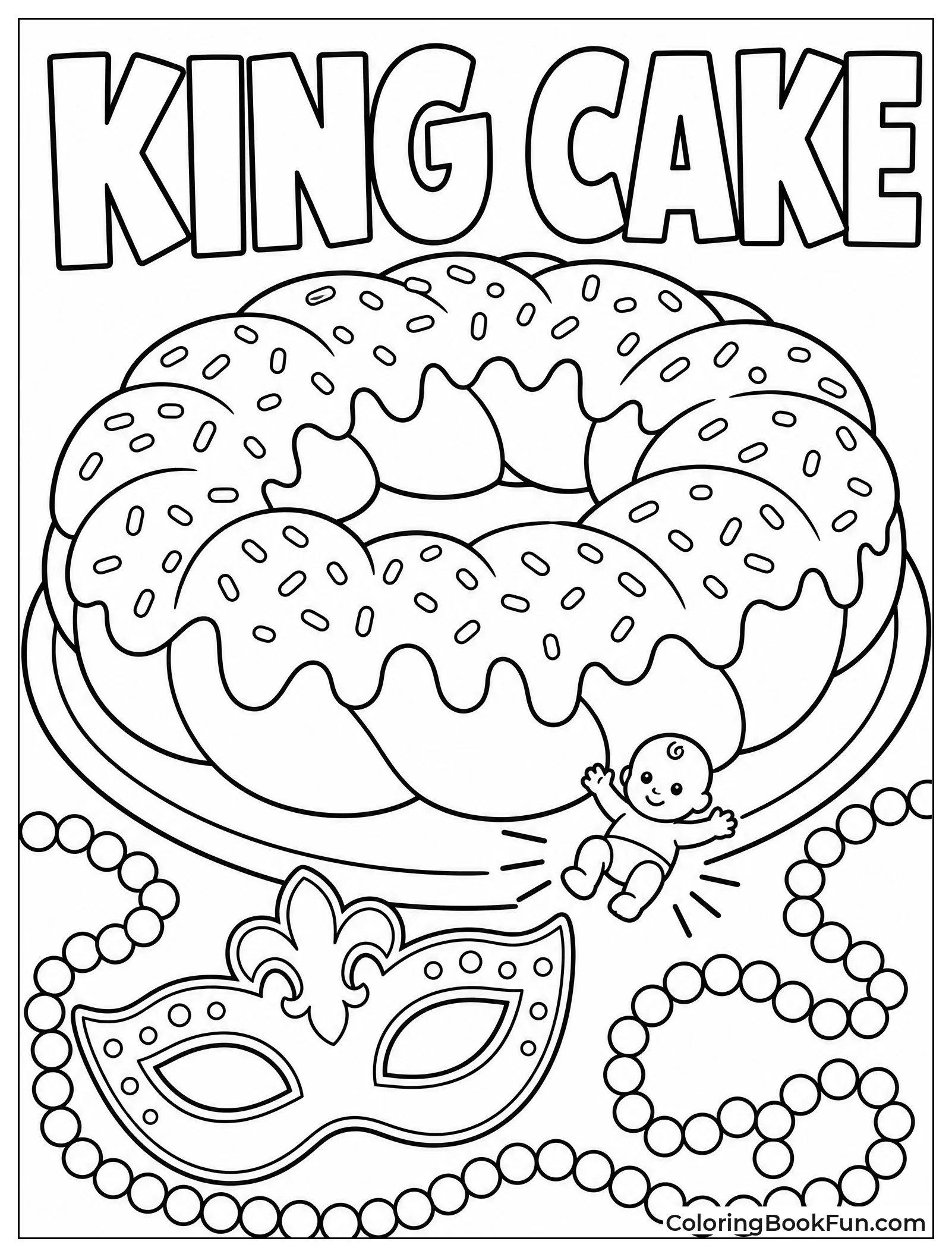King Cake with Hidden Baby