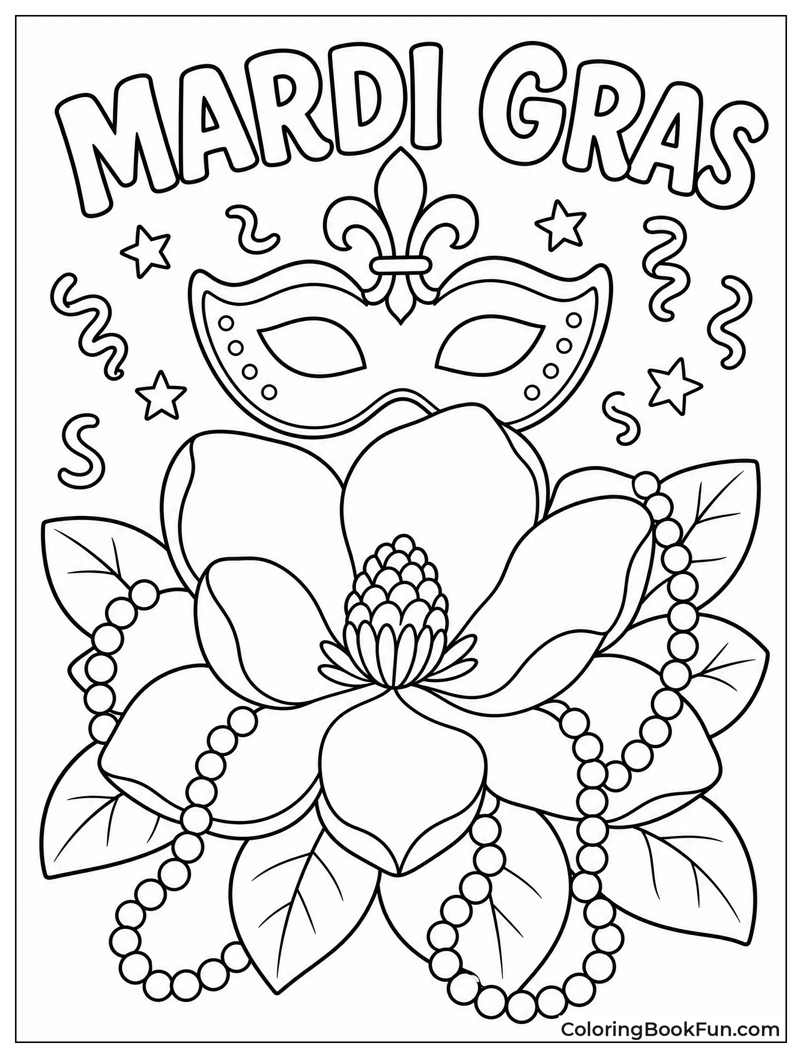 Magnolia Blossom with Beads