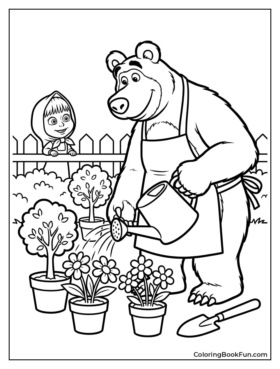 Bear Waters Flowers In Garden