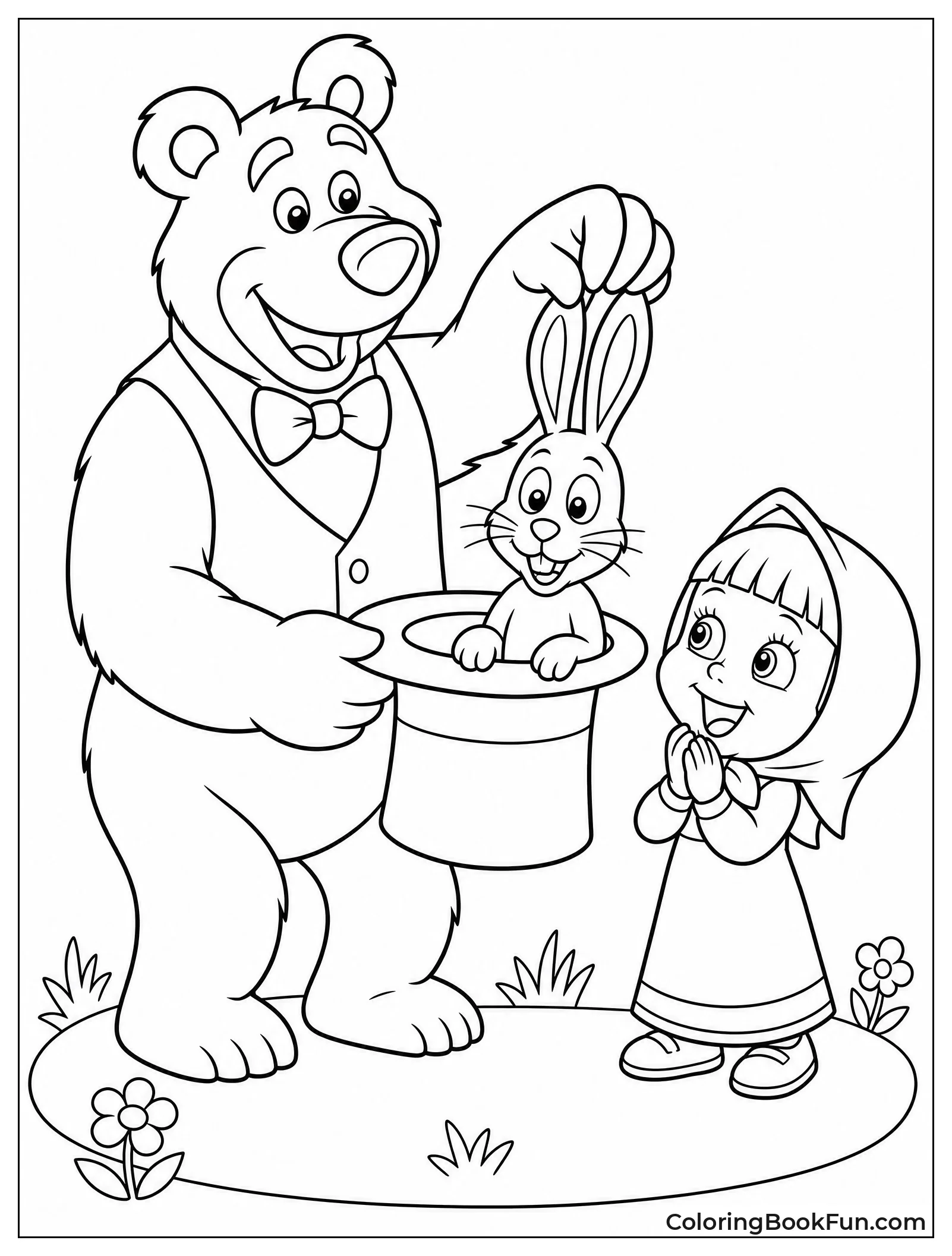 Bear Pulls Rabbit From Hat