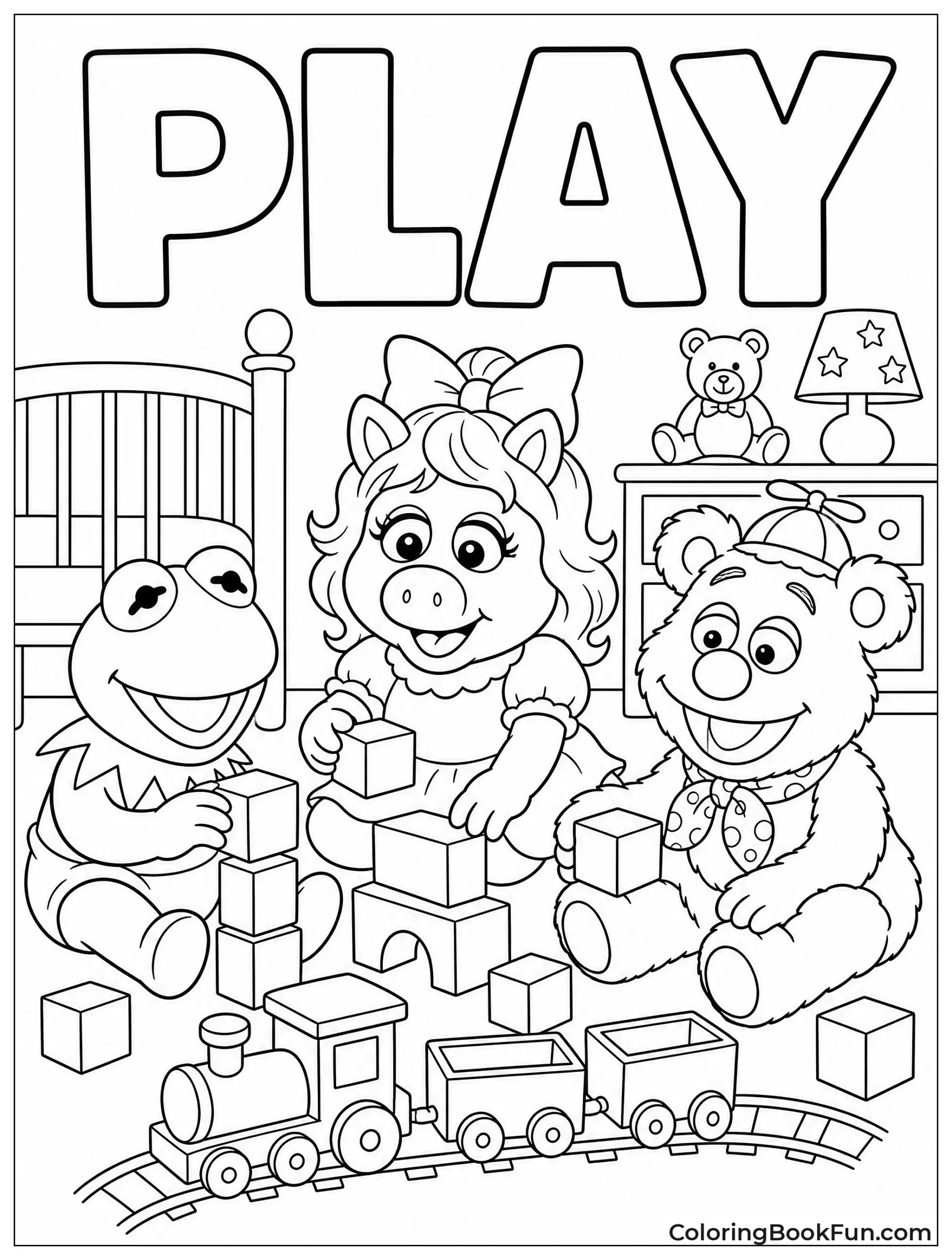 Muppet Babies Playing with Toys