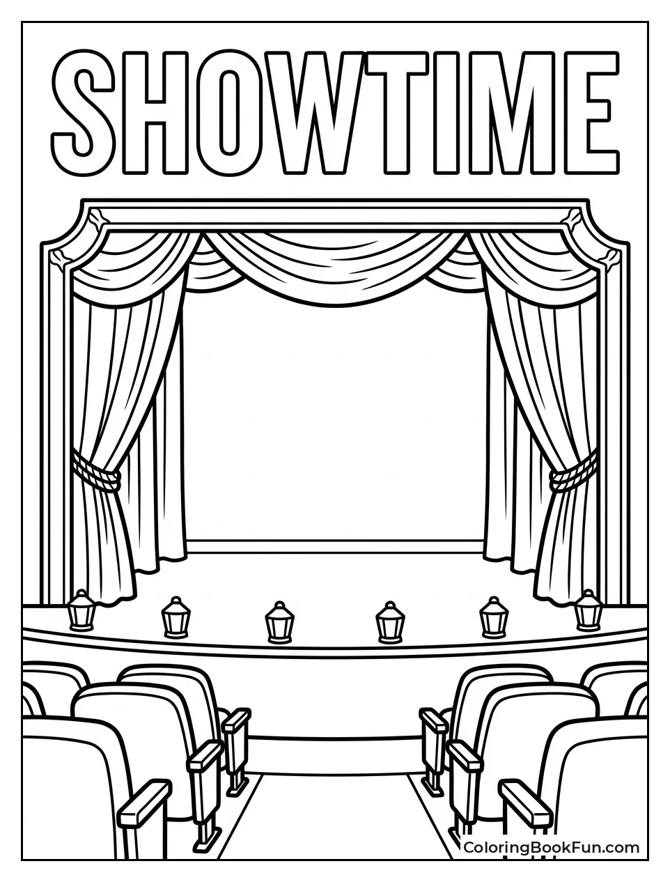 Empty Muppet Theater Stage