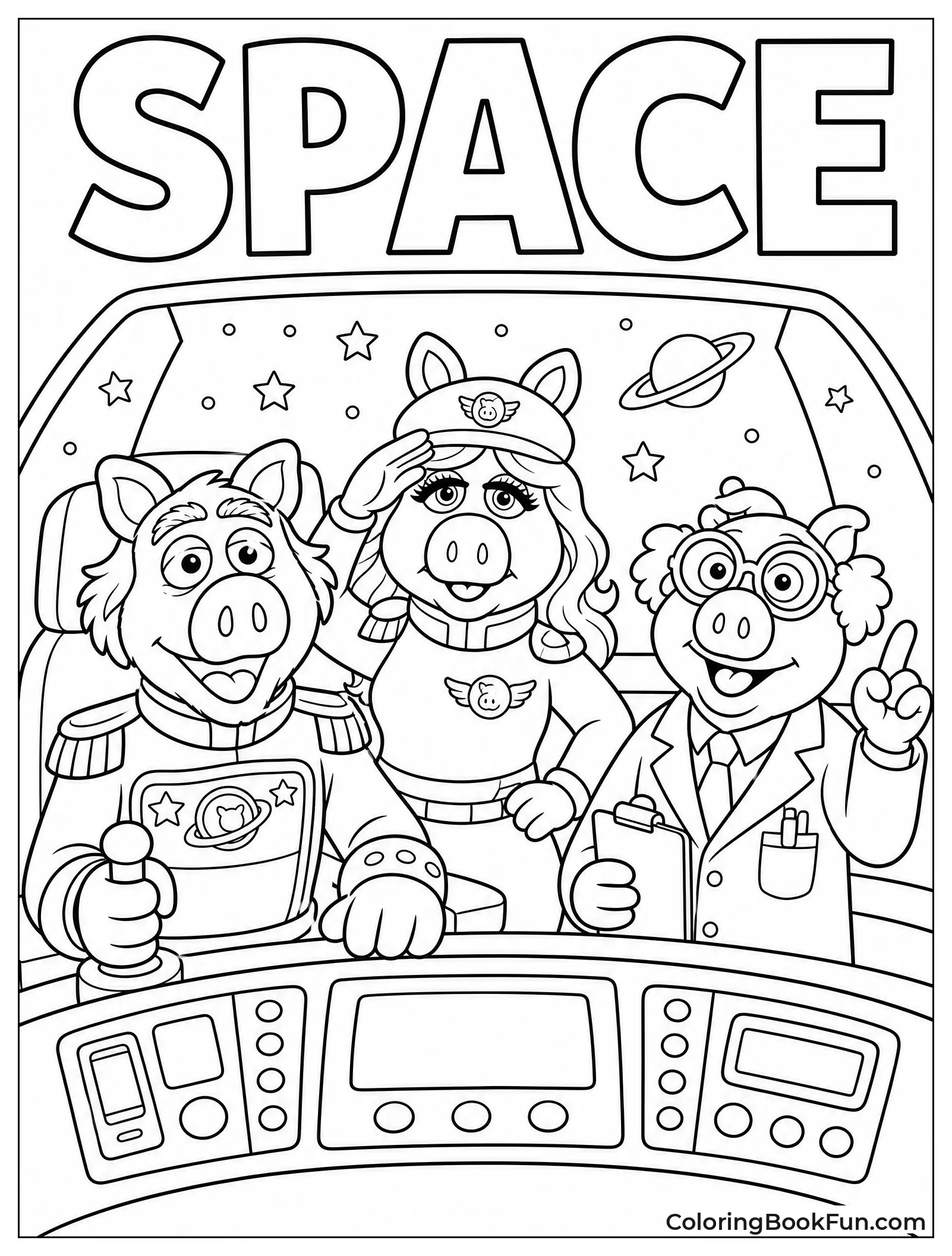 Pigs Flying in Spaceship