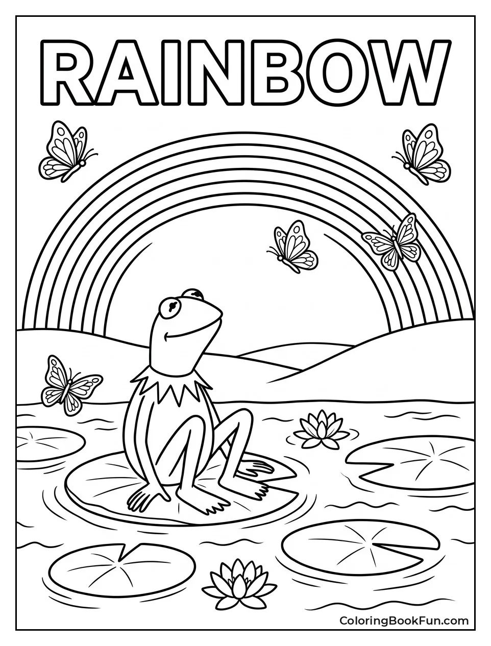Kermit Looking at Rainbow