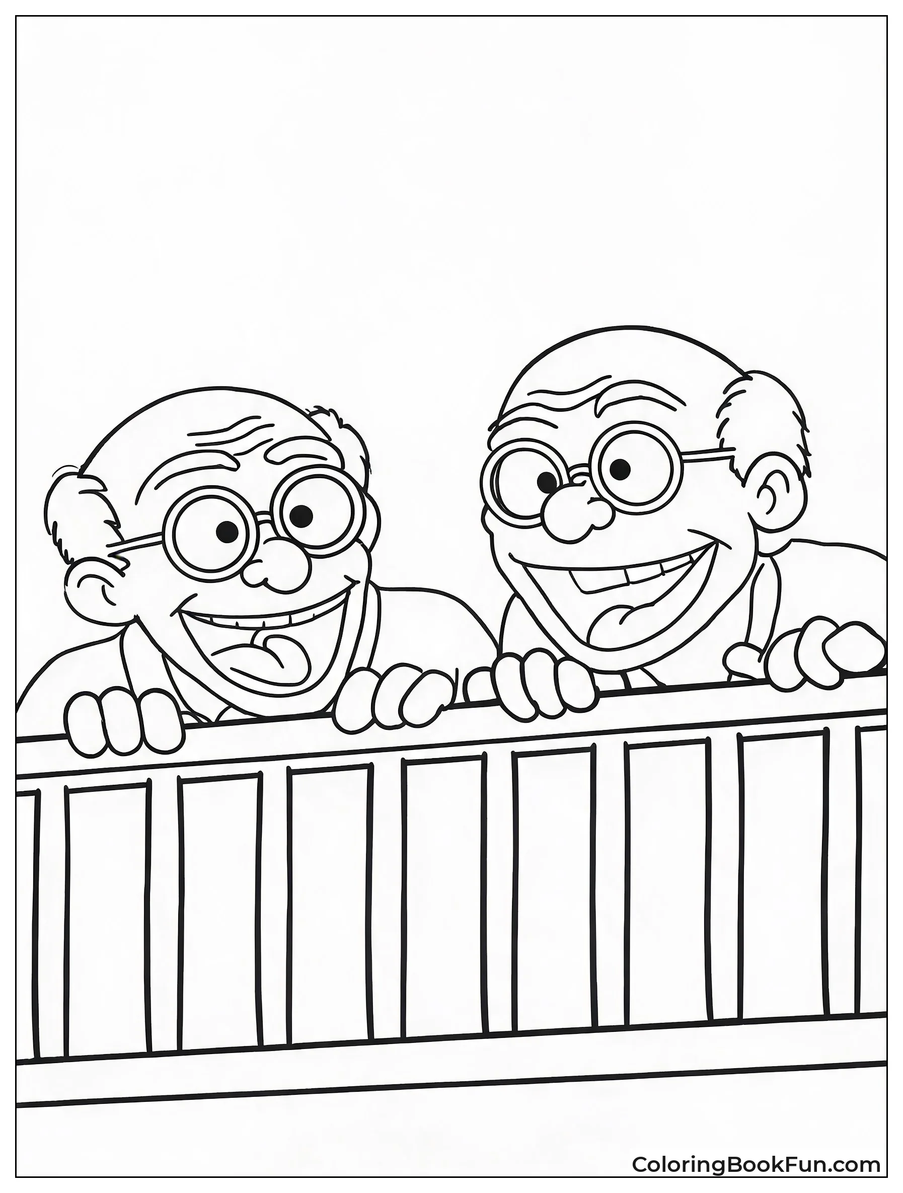 Statler and Waldorf Heckling from Balcony