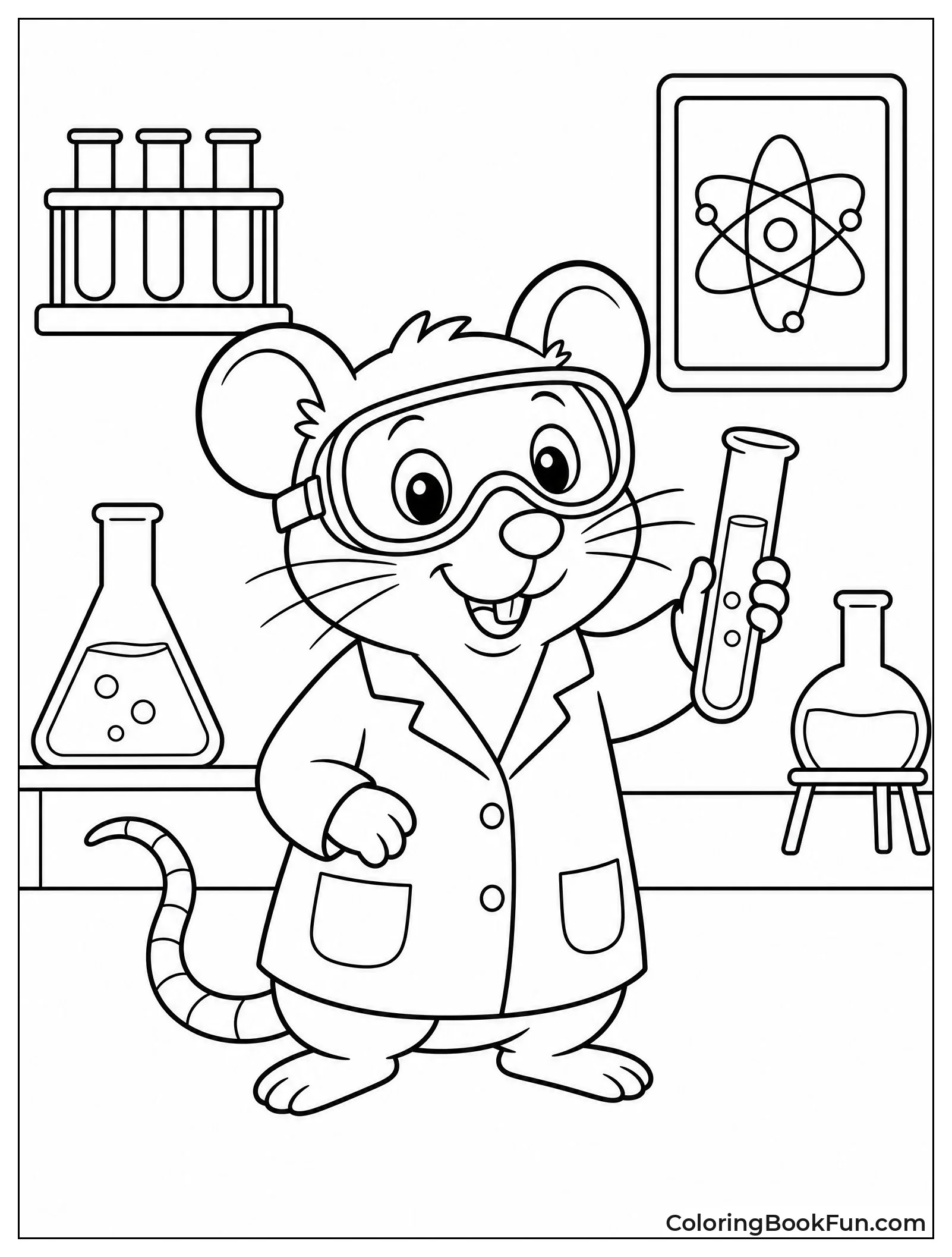 Nerdy Rat in a Lab