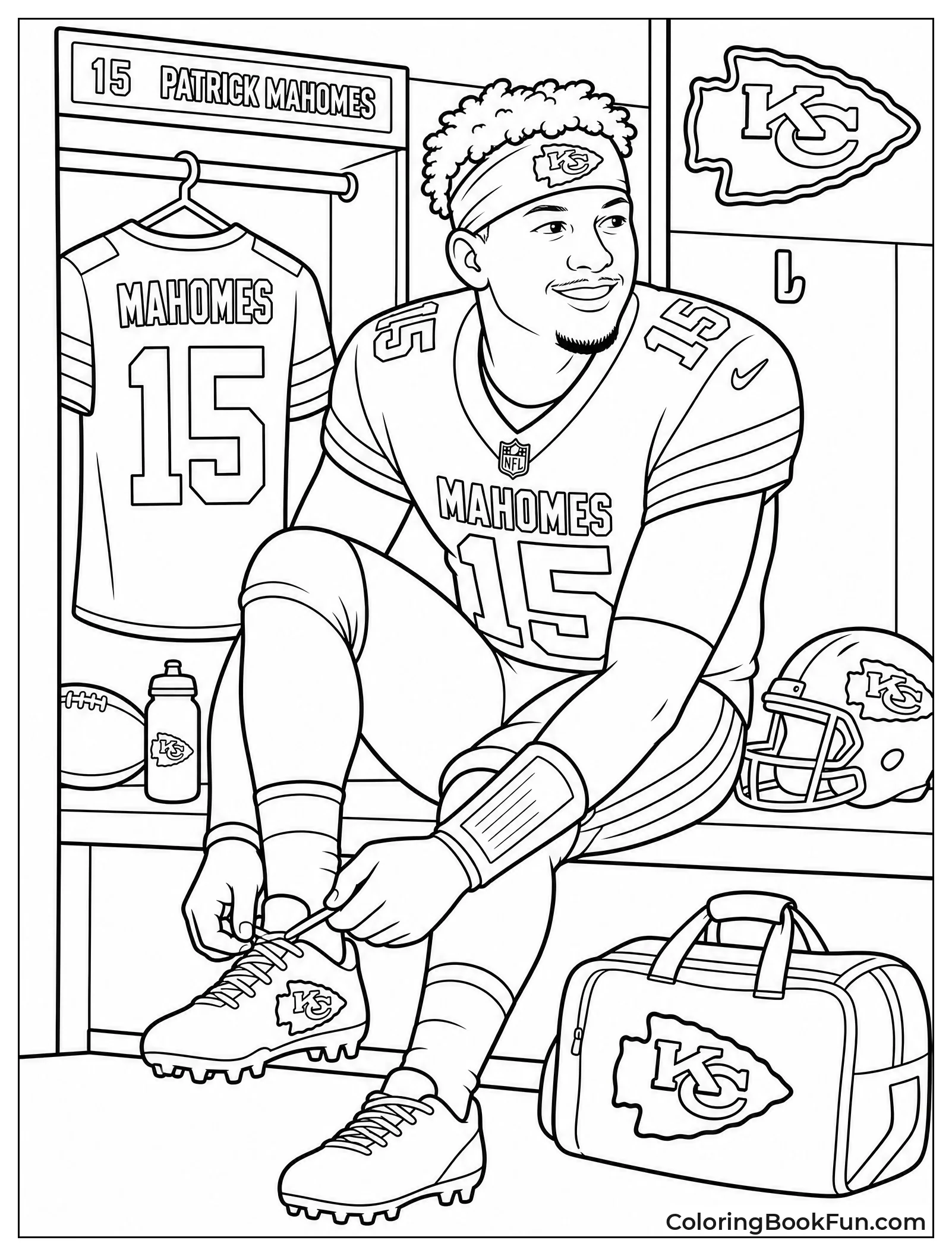 Mahomes Getting Ready